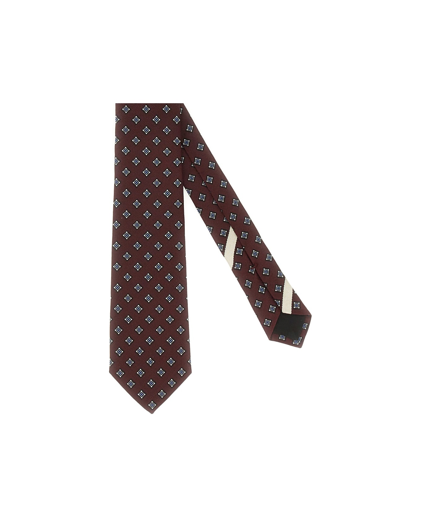 Valentino Garavani Silk "valentie" Tie - BORDEAUX
