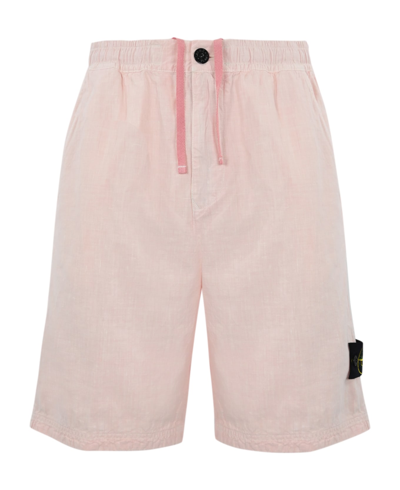 Stone Island Linen Bermuda Shorts - ROSA ショートパンツ