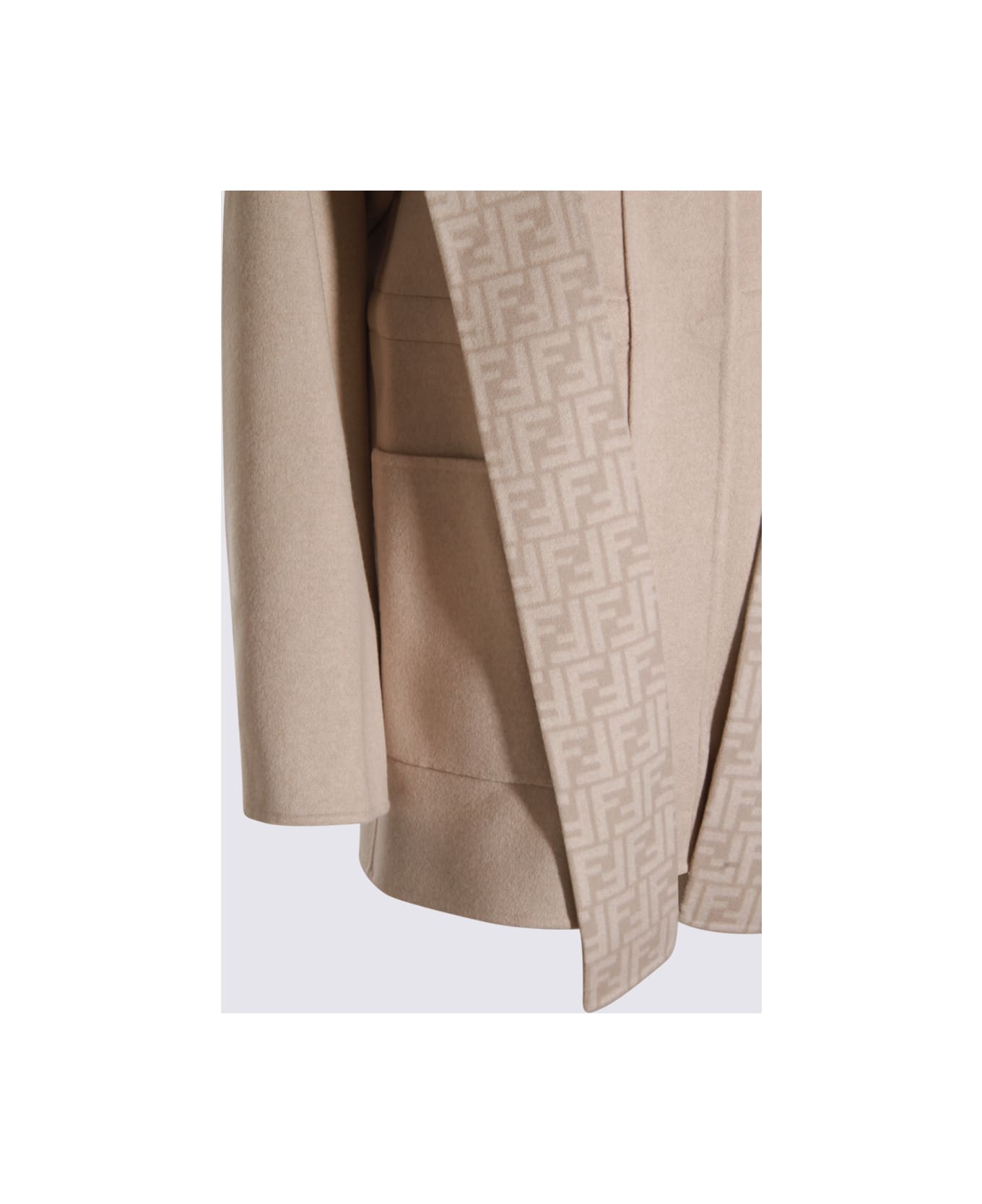 Fendi Beige Wool Coat - Calce