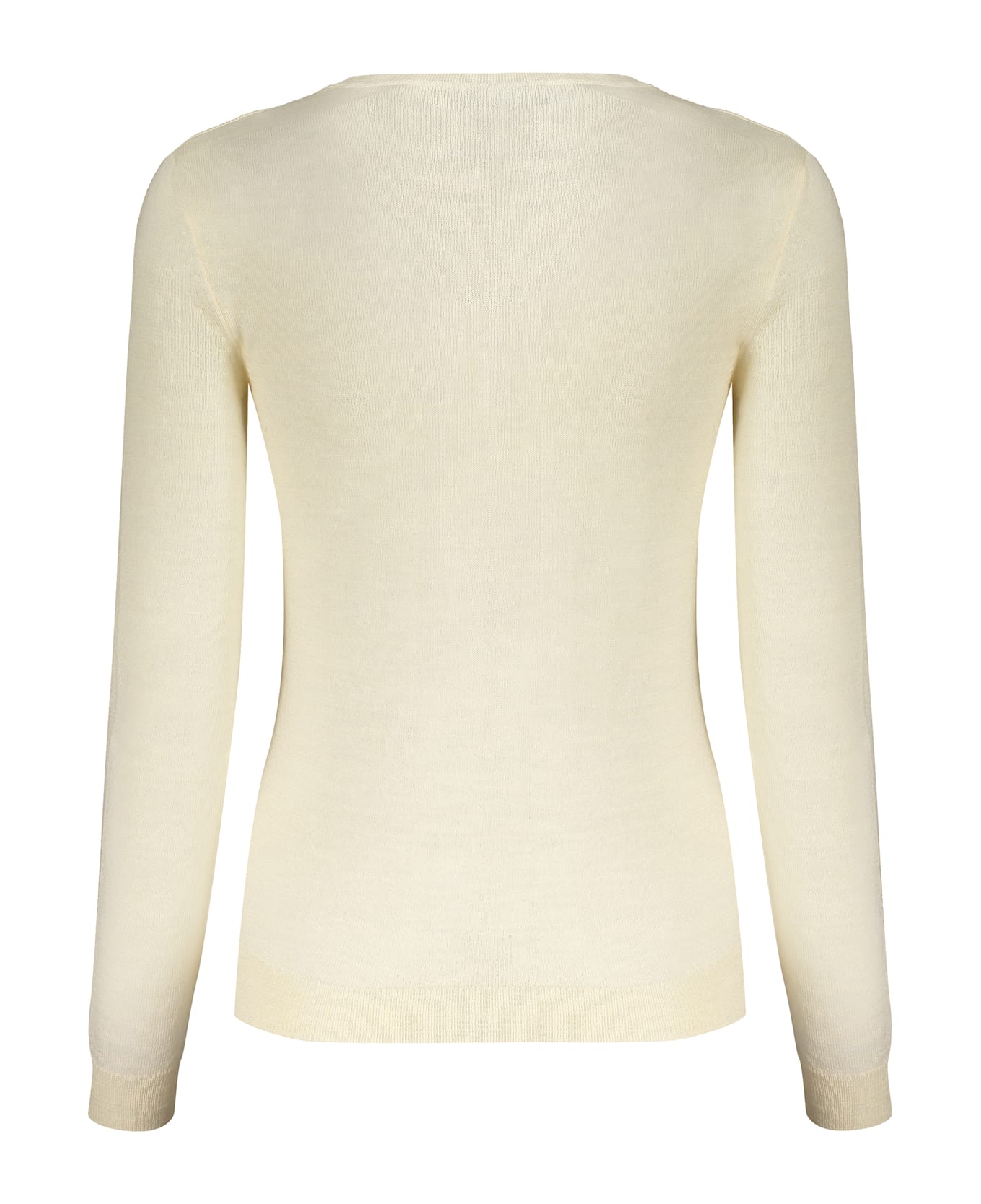 Valentino Long Sleeve Crew-neck Sweater - Ivory