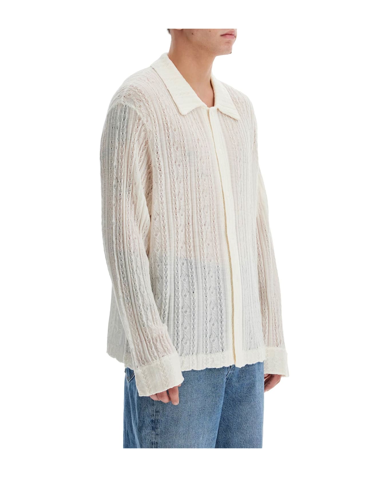 Séfr 'riku Merino Wool Shirt - PURE WHITE (White)