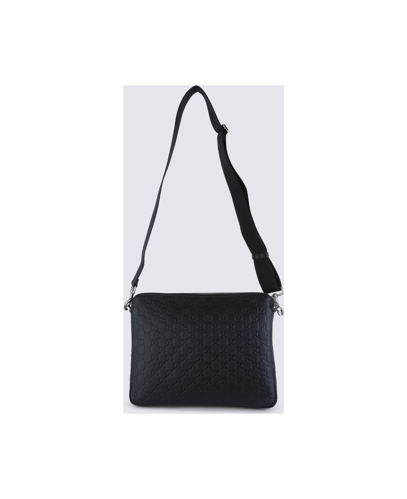 Gucci Black Leather Pouche - Black