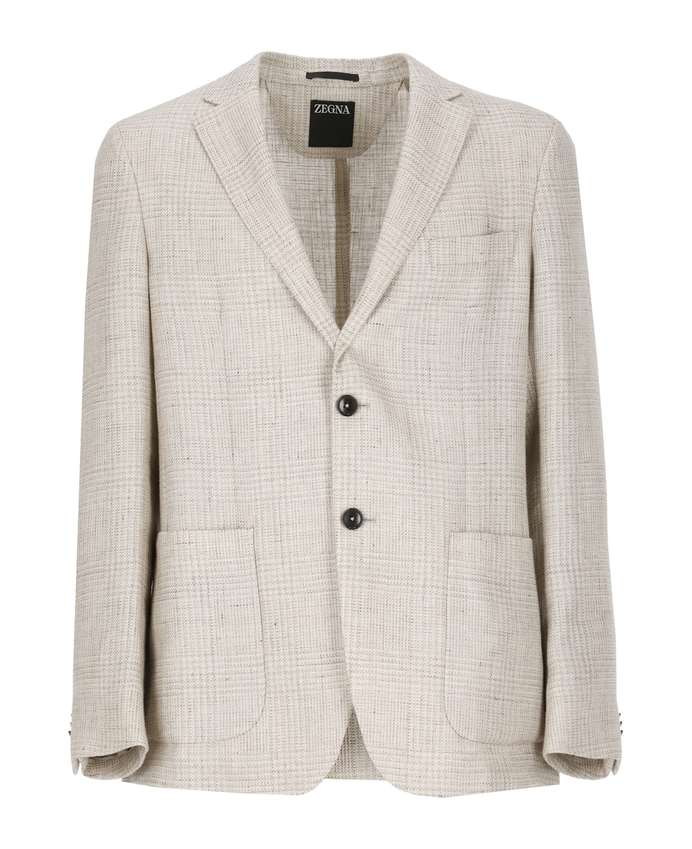 Zegna Linen And Wool Jacket - Beige