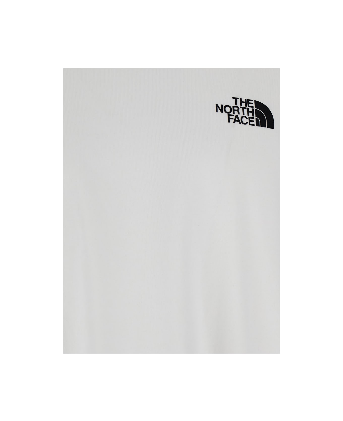 The North Face White T-shirt With Logo Printed On The Front And Back In Cotton Blend Man - Tnf White