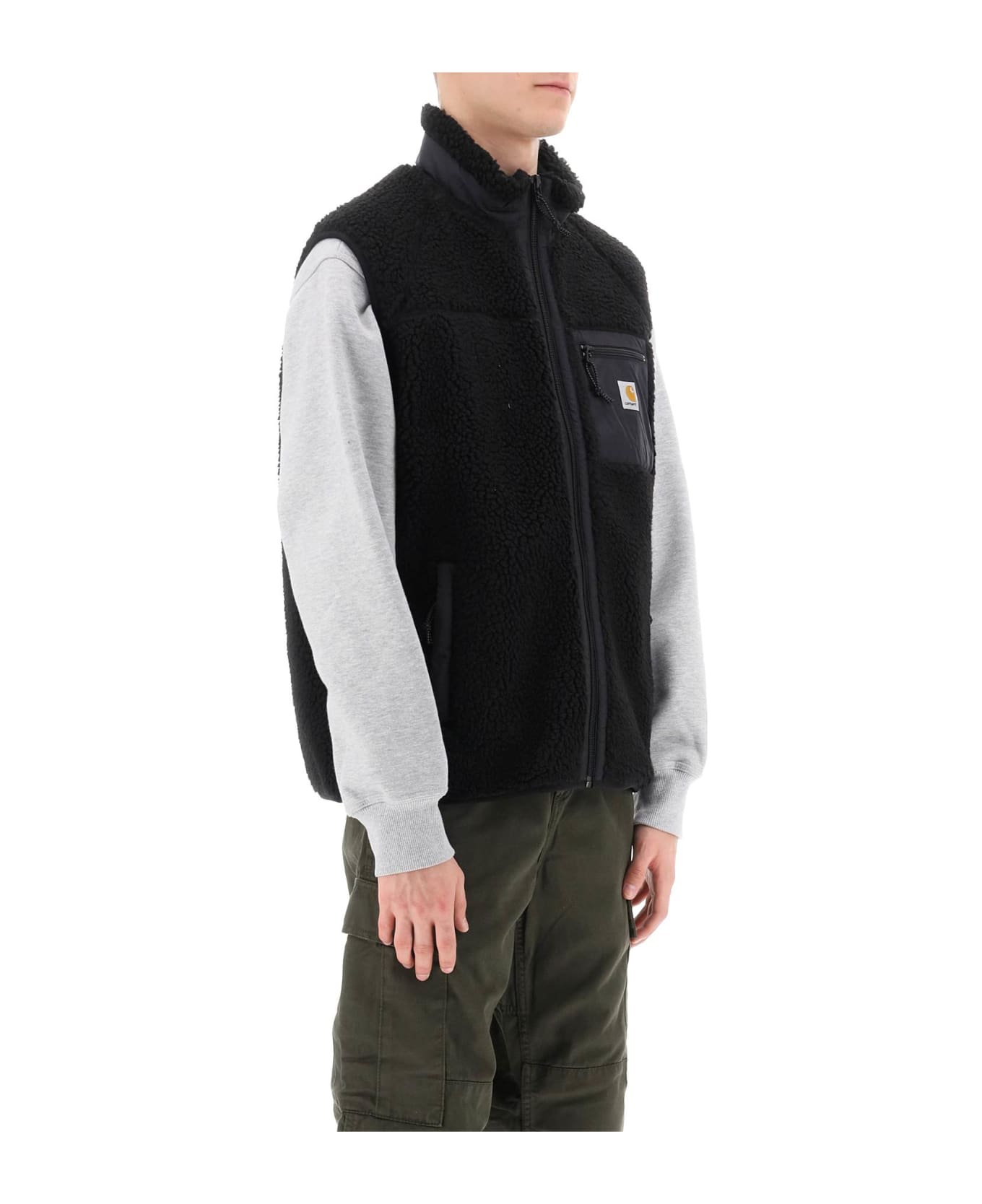 Carhartt Black Pile Prentis Liner Jacket - BLACK / BLACK