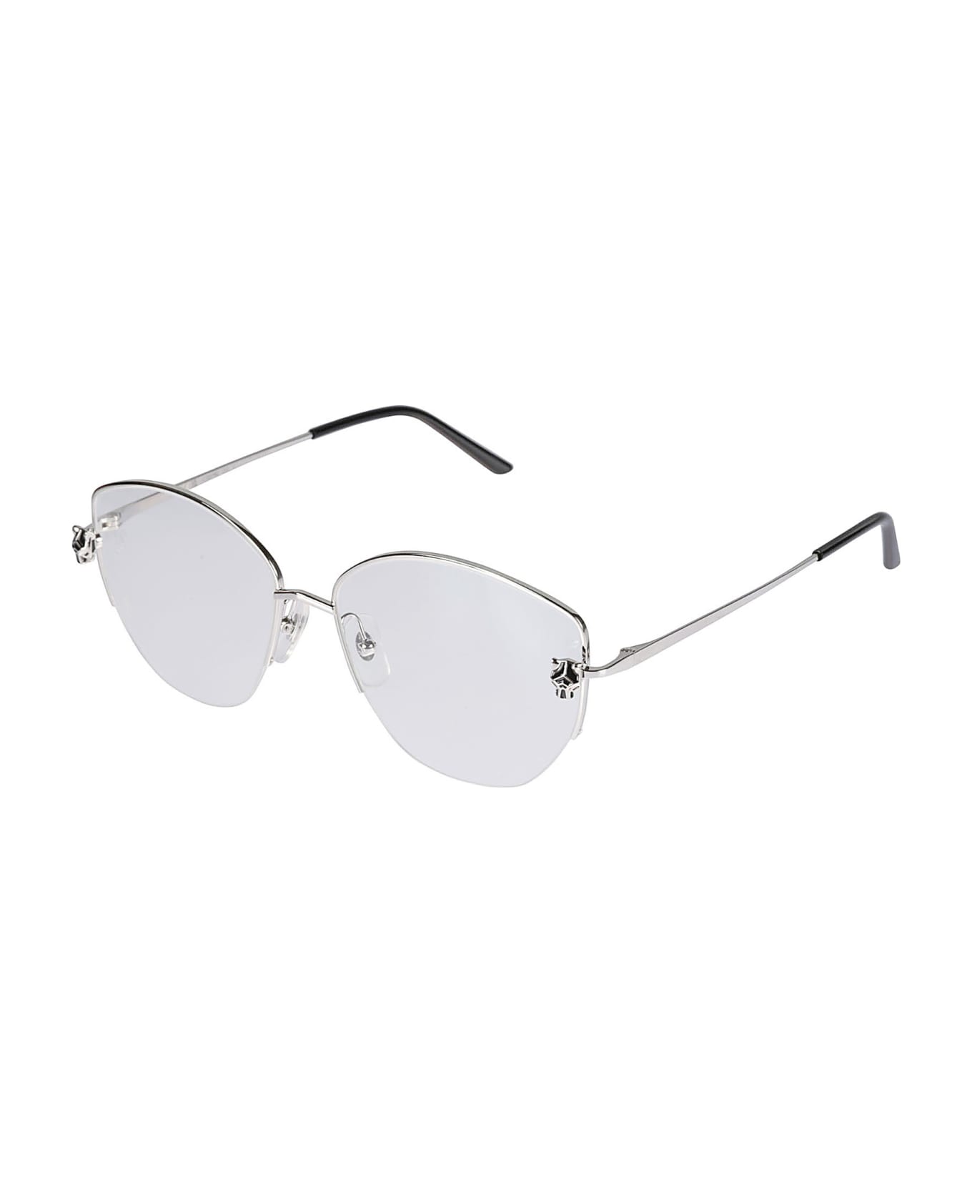 Cartier Eyewear Optical Glasses - 002 silver silver transpa アイウェア