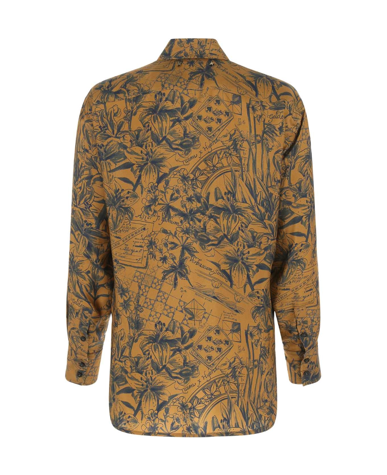 Golden Goose Printed Viscose Oversize Batilda Shirt - 81831
