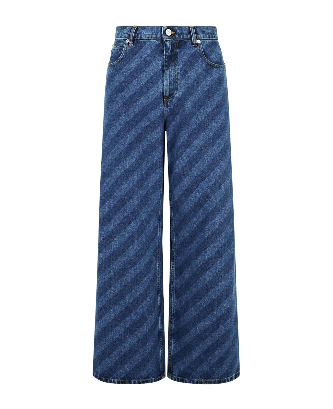 Marni Blue Cotton Jeans - Blue