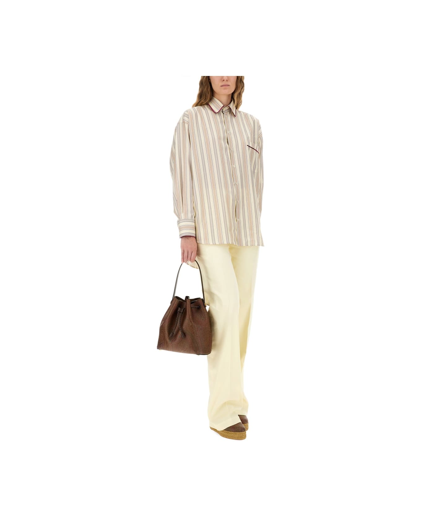 Etro Cotton Pants - IVORY