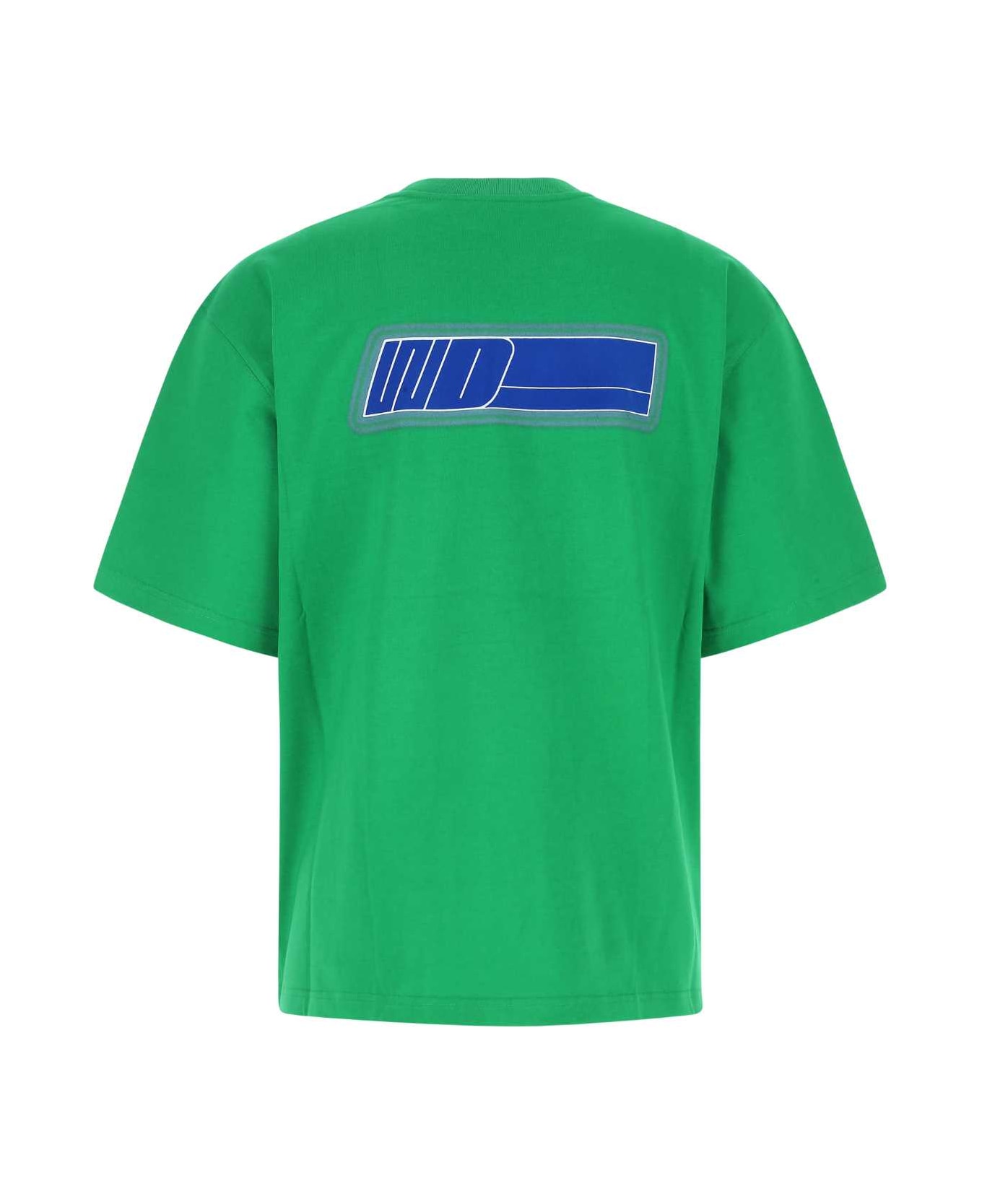 WE11 DONE Grass Green Cotton Oversize T-shirt - GREEN