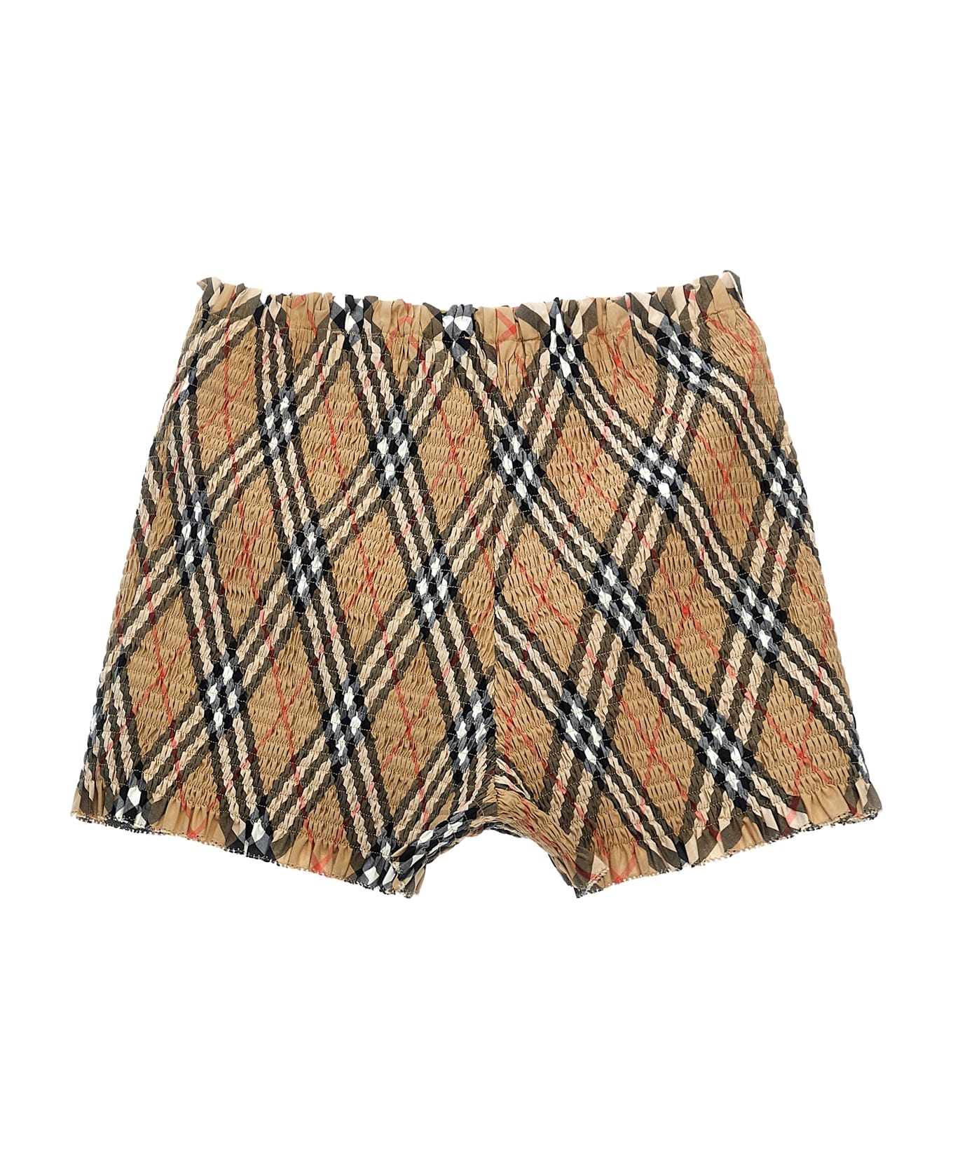 Burberry Smock Stitch Bermuda Shorts - Beige