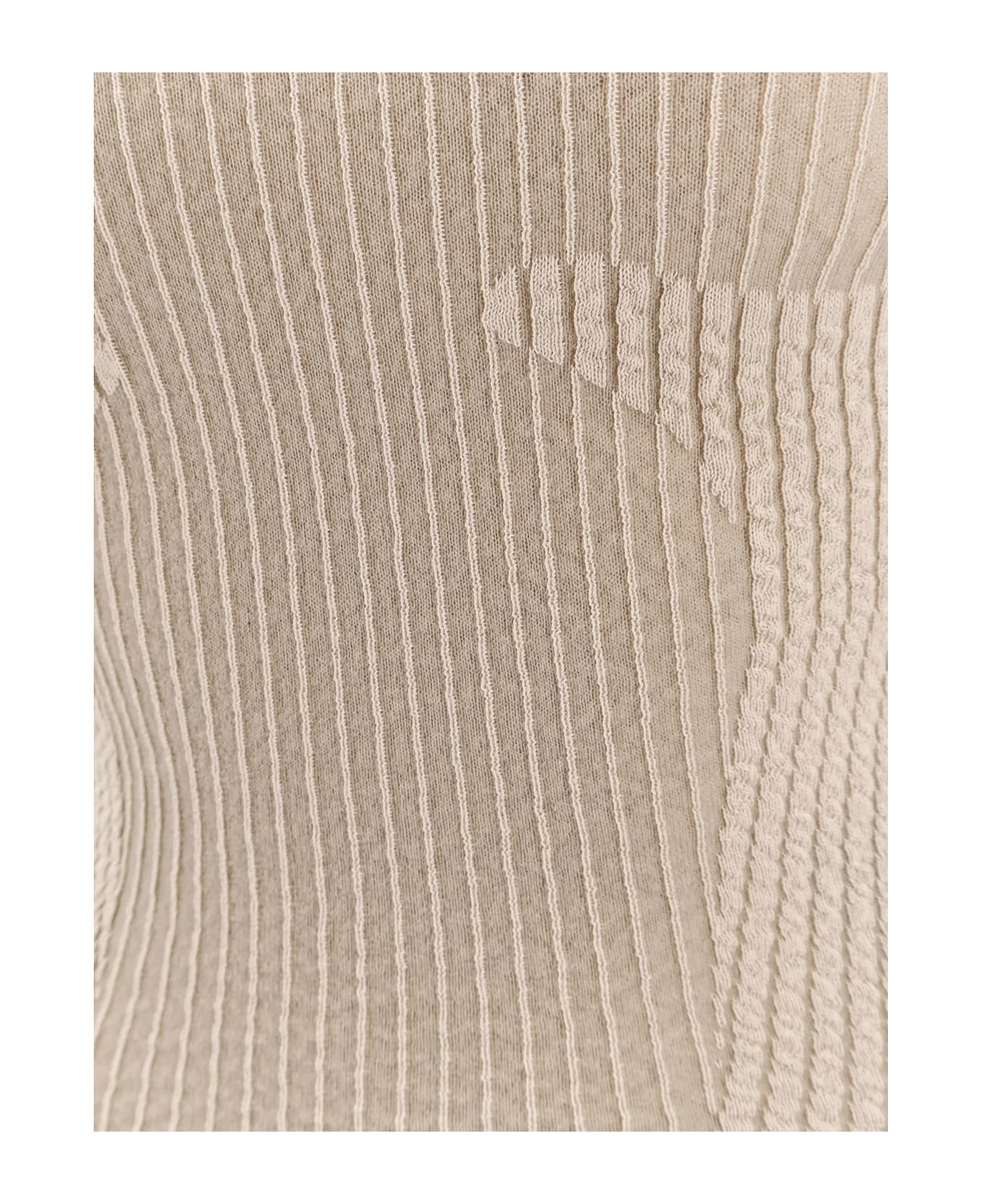 ROA Wavy Stretch Cotton Blend Top