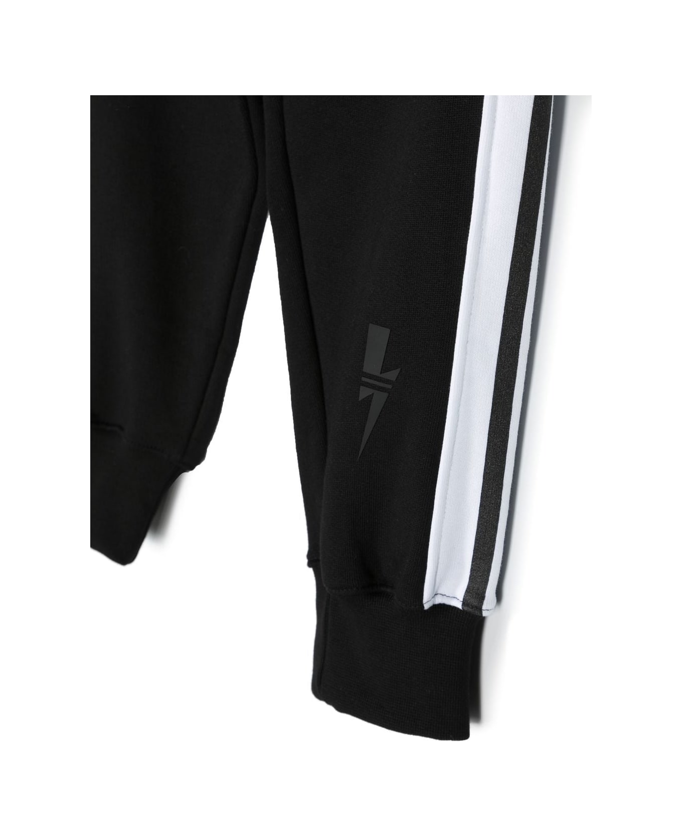 Neil Barrett Sports Trousers With Print - Black ボトムス