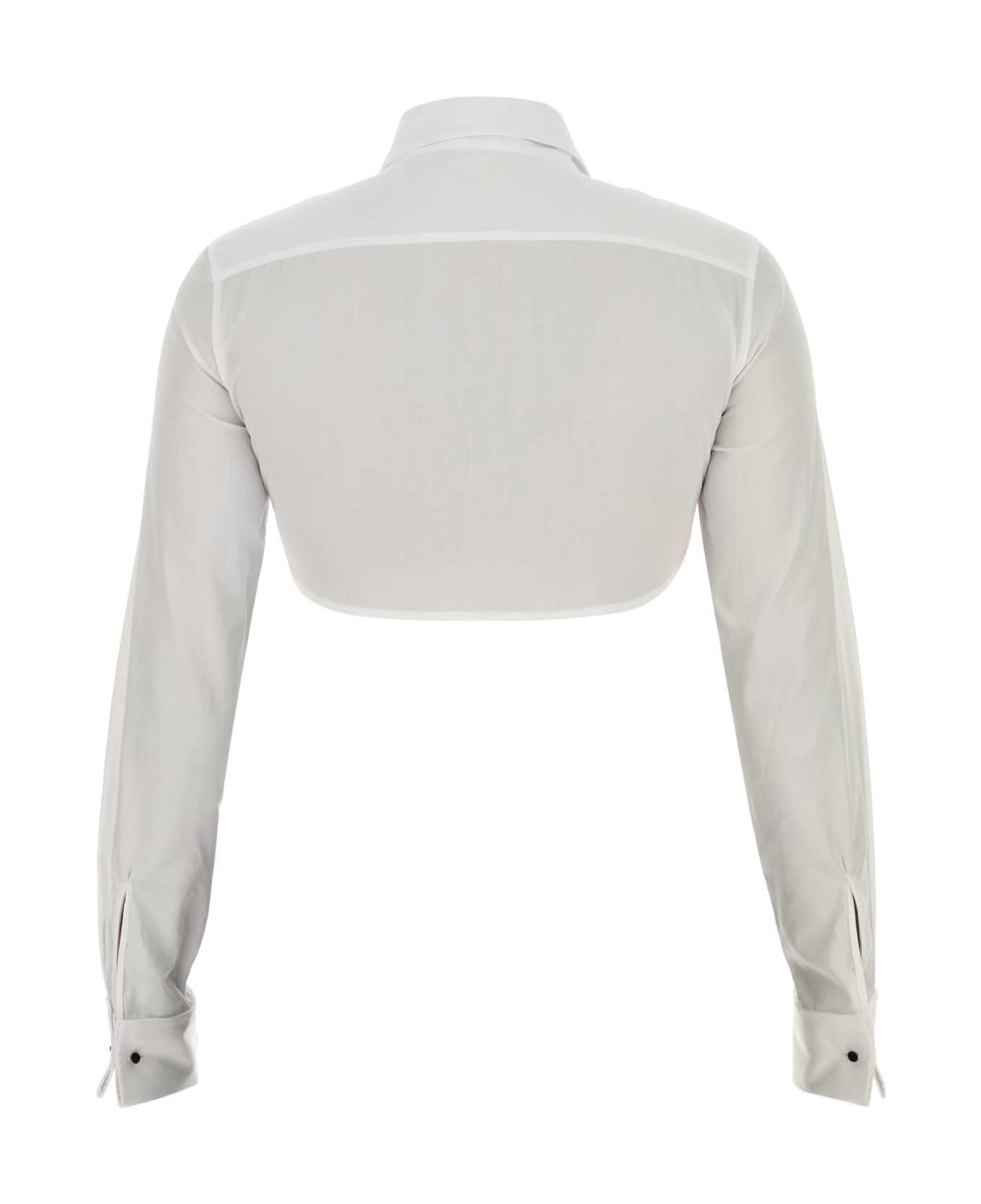 Ermanno Scervino White Poplin Shirt - WHITE