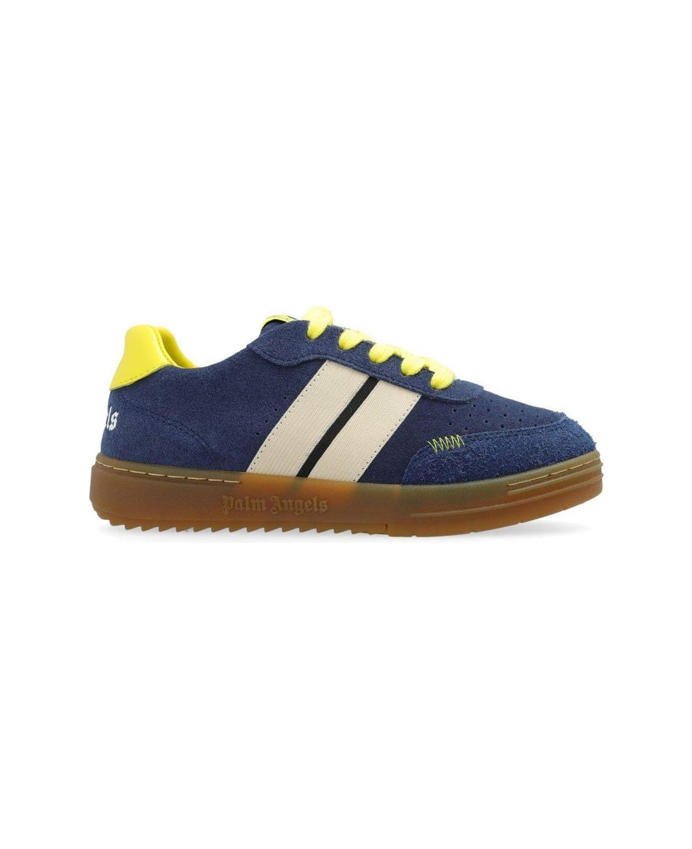 Palm Angels Panelled University Track Sneakers - Blue A Yel