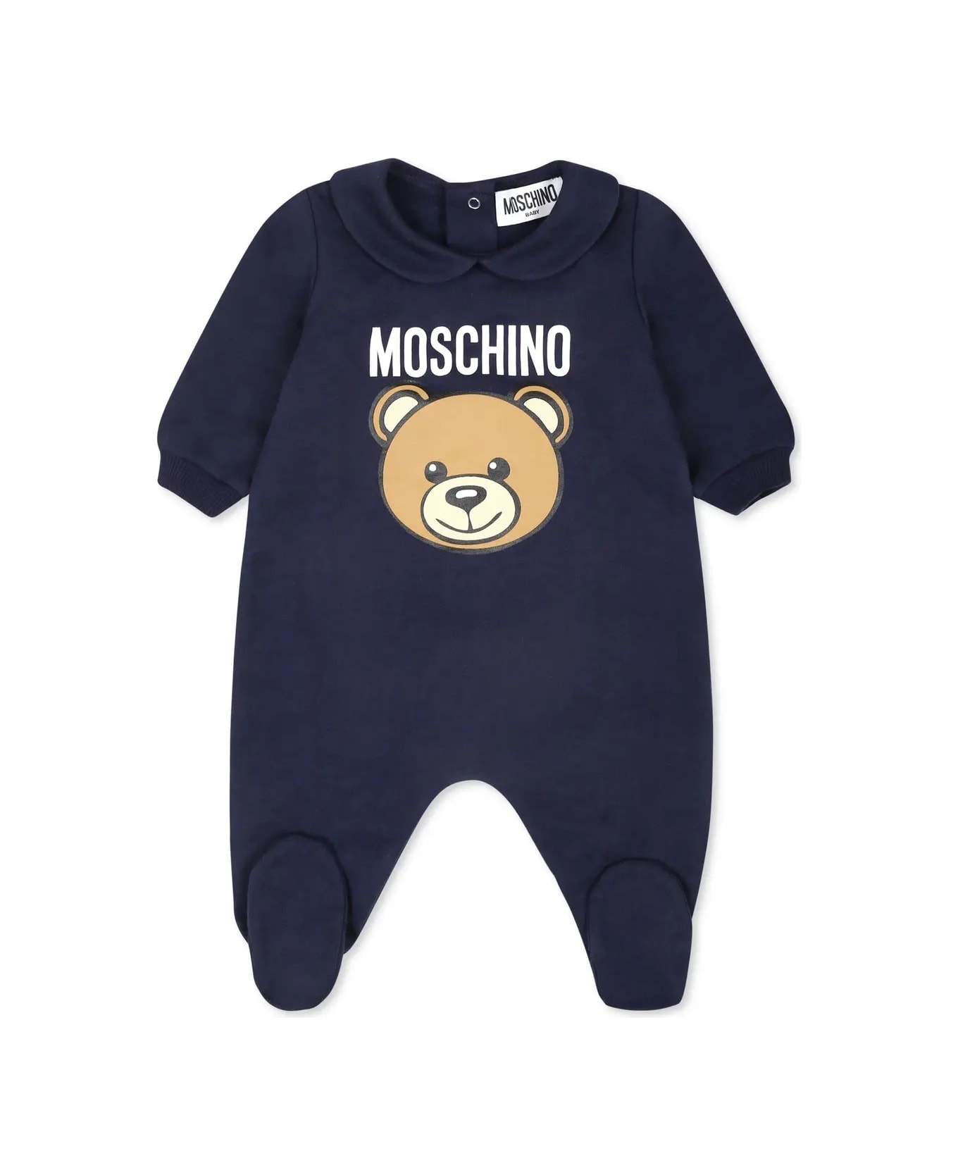 Moschino Blue Teddy Bear Playsuit - Blue