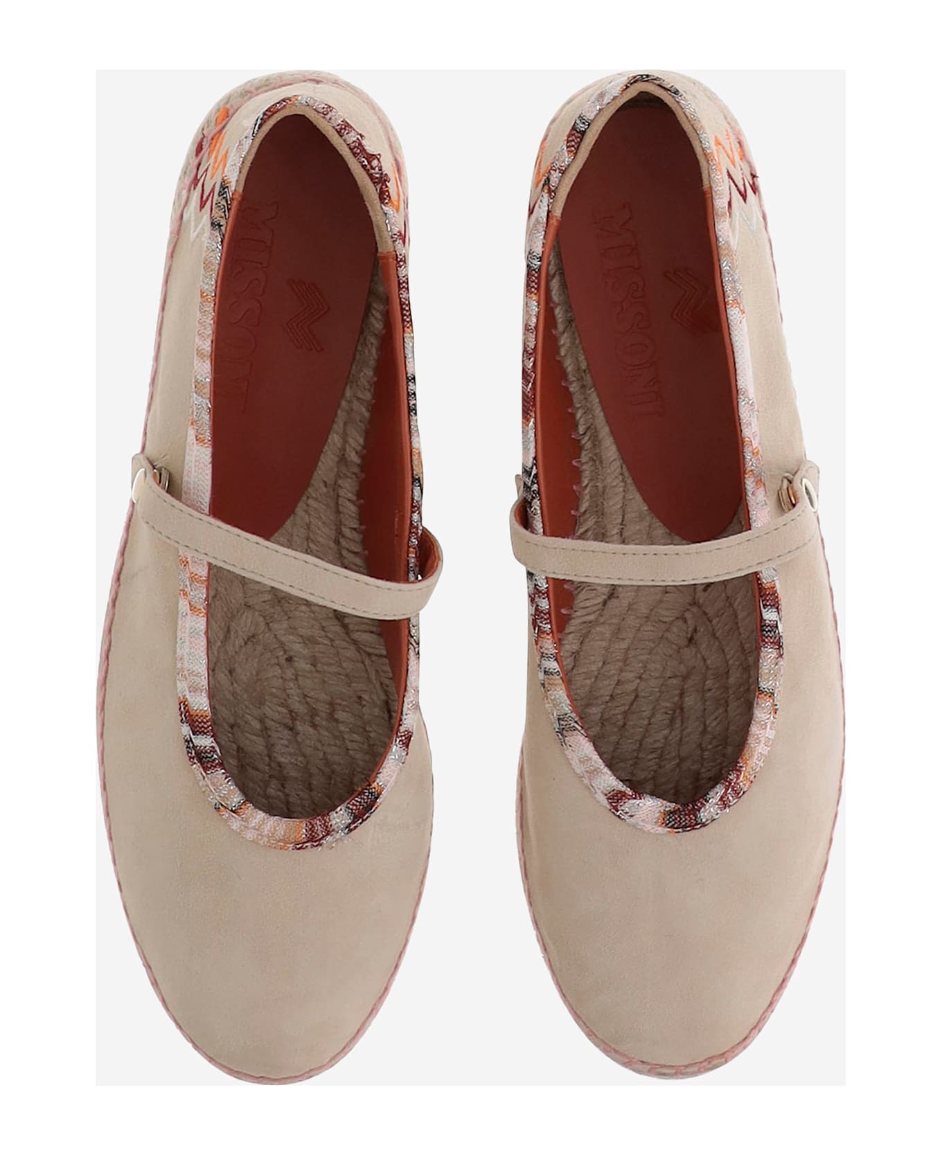 Missoni Viscose-blend Espadrilles With Zigzag Pattern - Beige