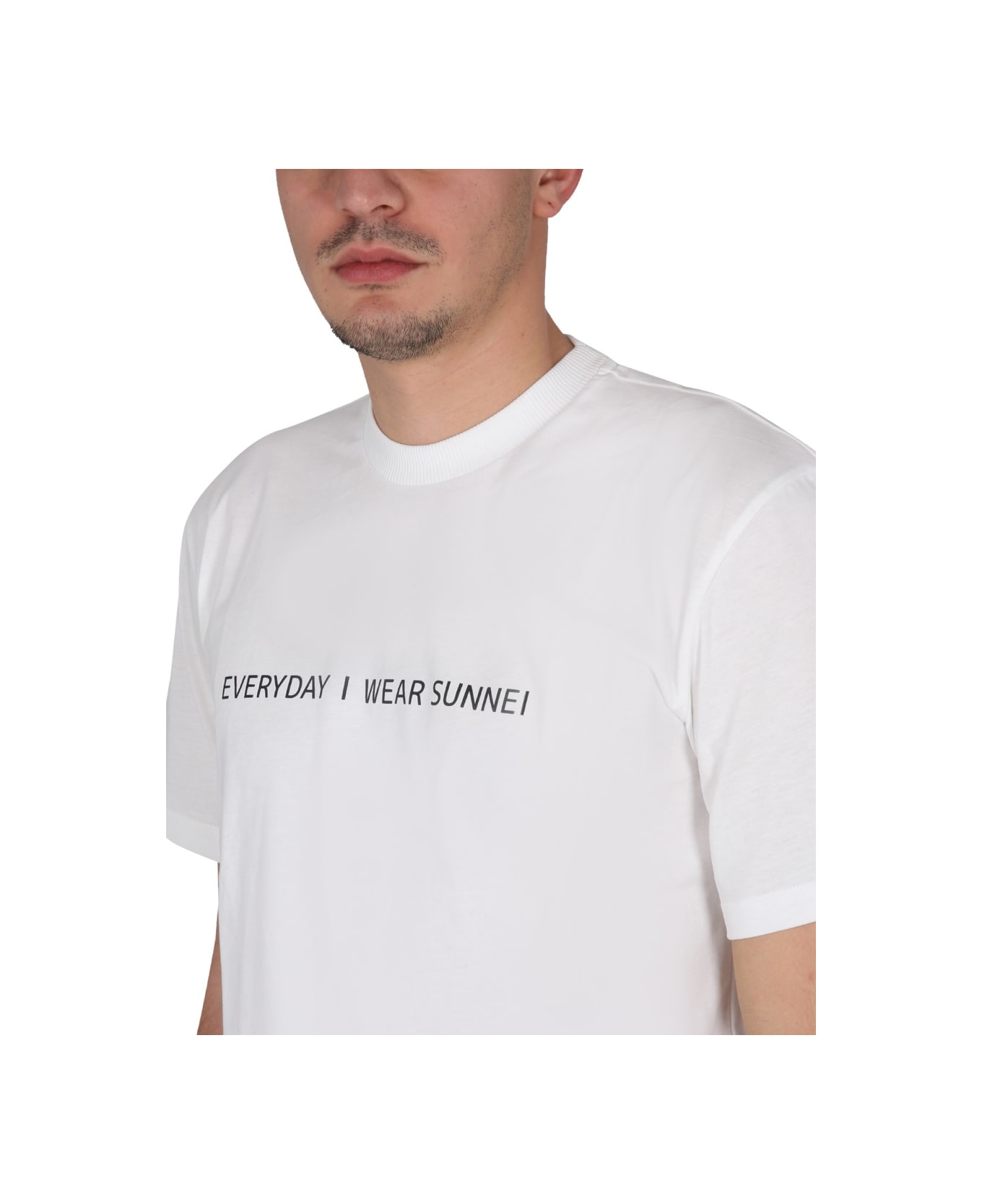 Sunnei Crewneck T-shirt - WHITE