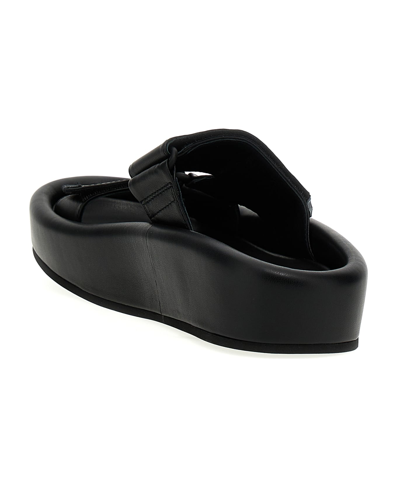 MM6 Maison Margiela Leather Sandals - Black   その他各種シューズ