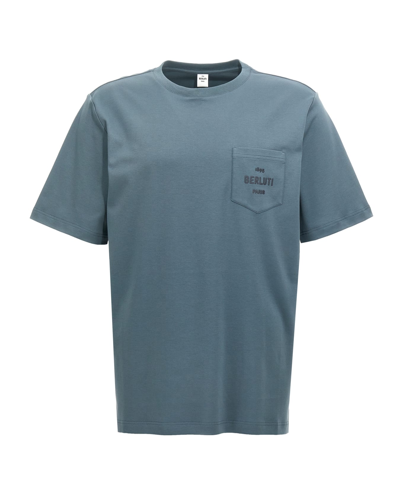 Berluti Logo Print T-shirt - Blue