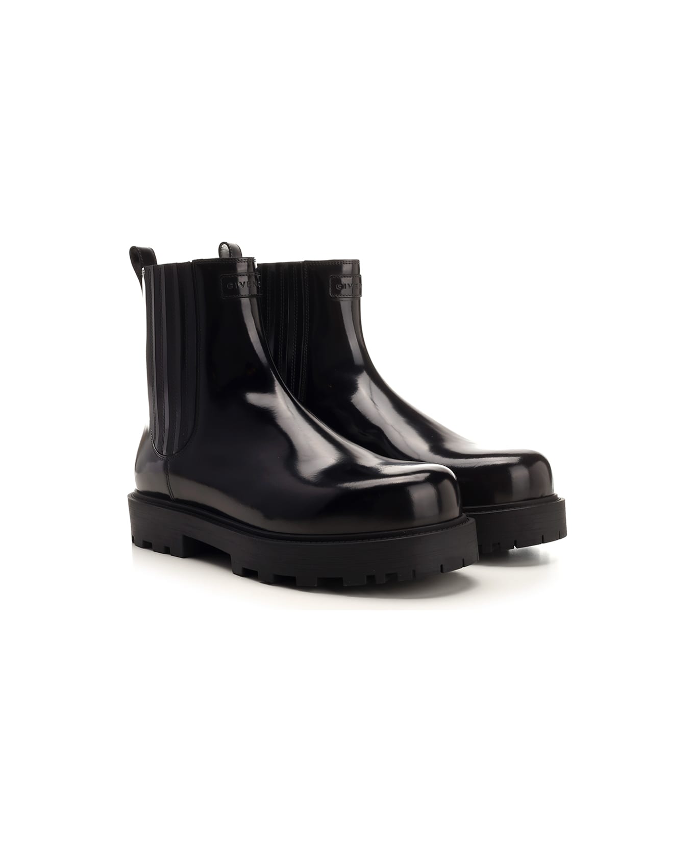 Givenchy Brushed Leather Chelsea Boots - BLACK