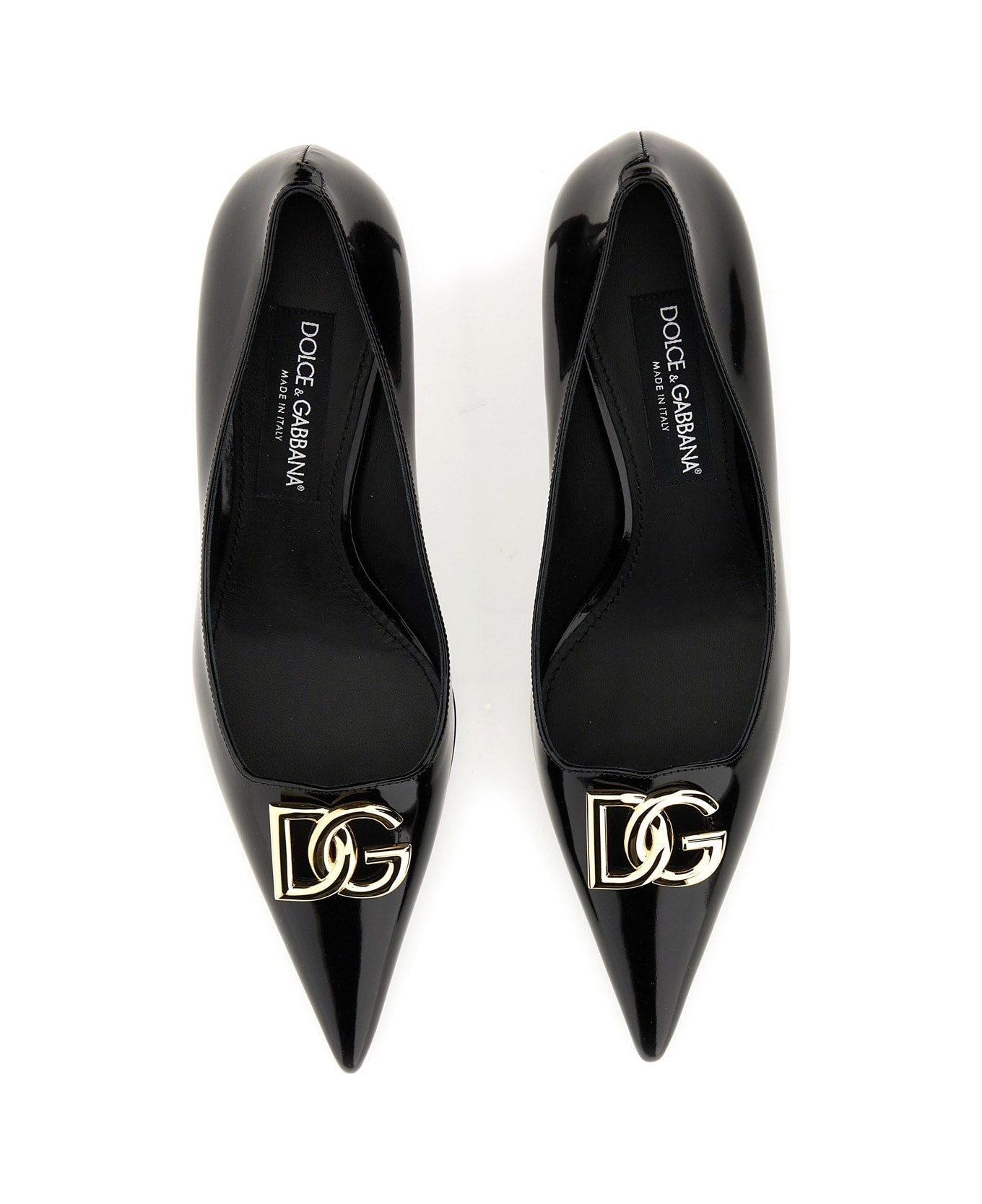 Dolce & Gabbana Leather Pointy-toe Pumps - Black