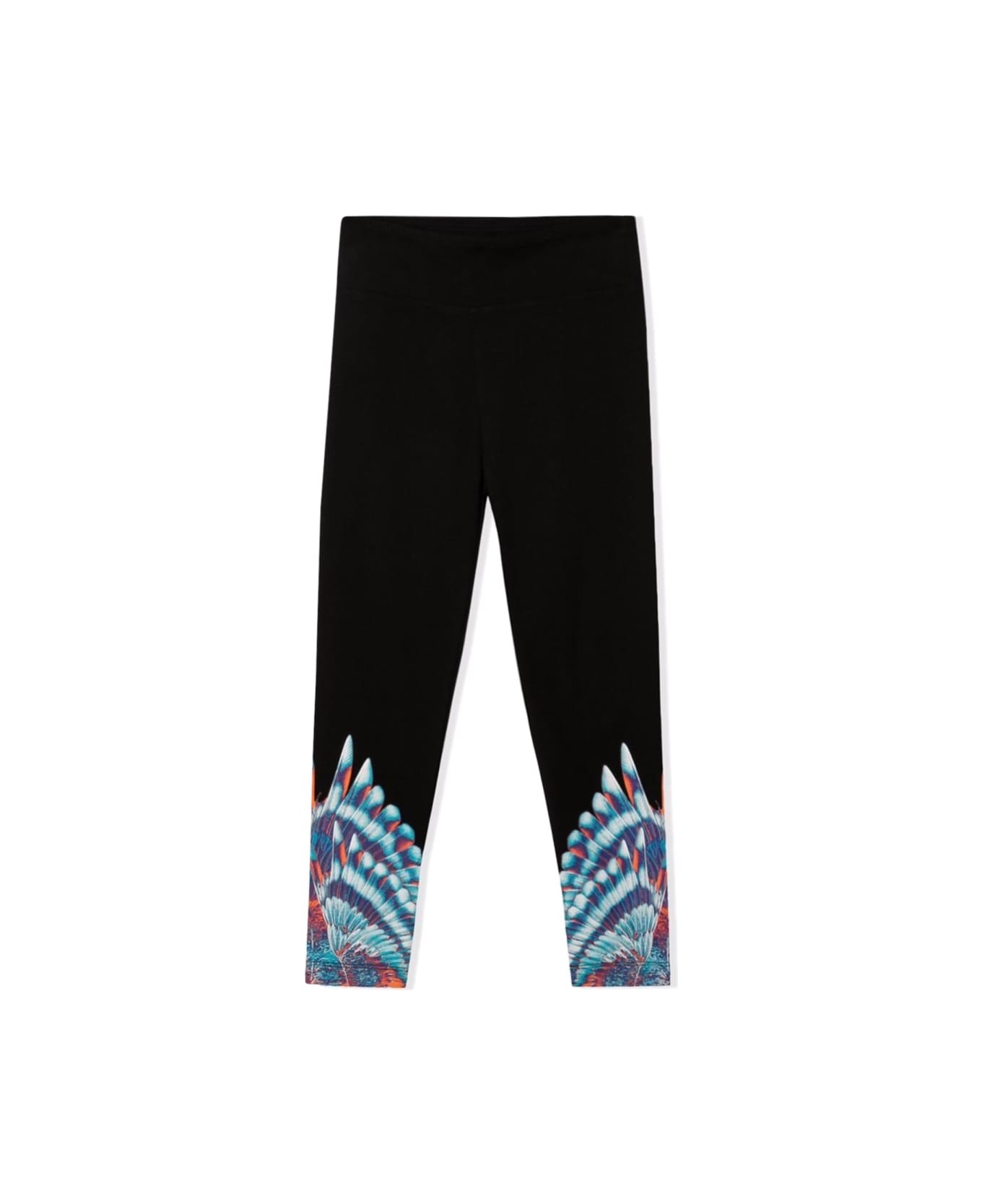 Marcelo Burlon Blue Birds Wings Leggings - BLACK