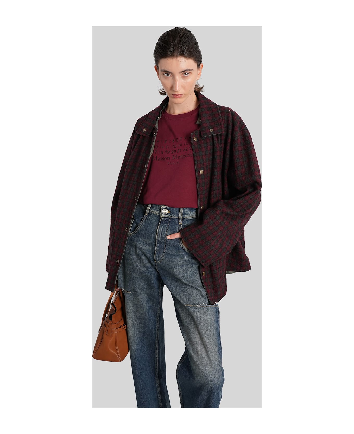 Maison Margiela Tank Top In Bordeaux Cotton - bordeaux