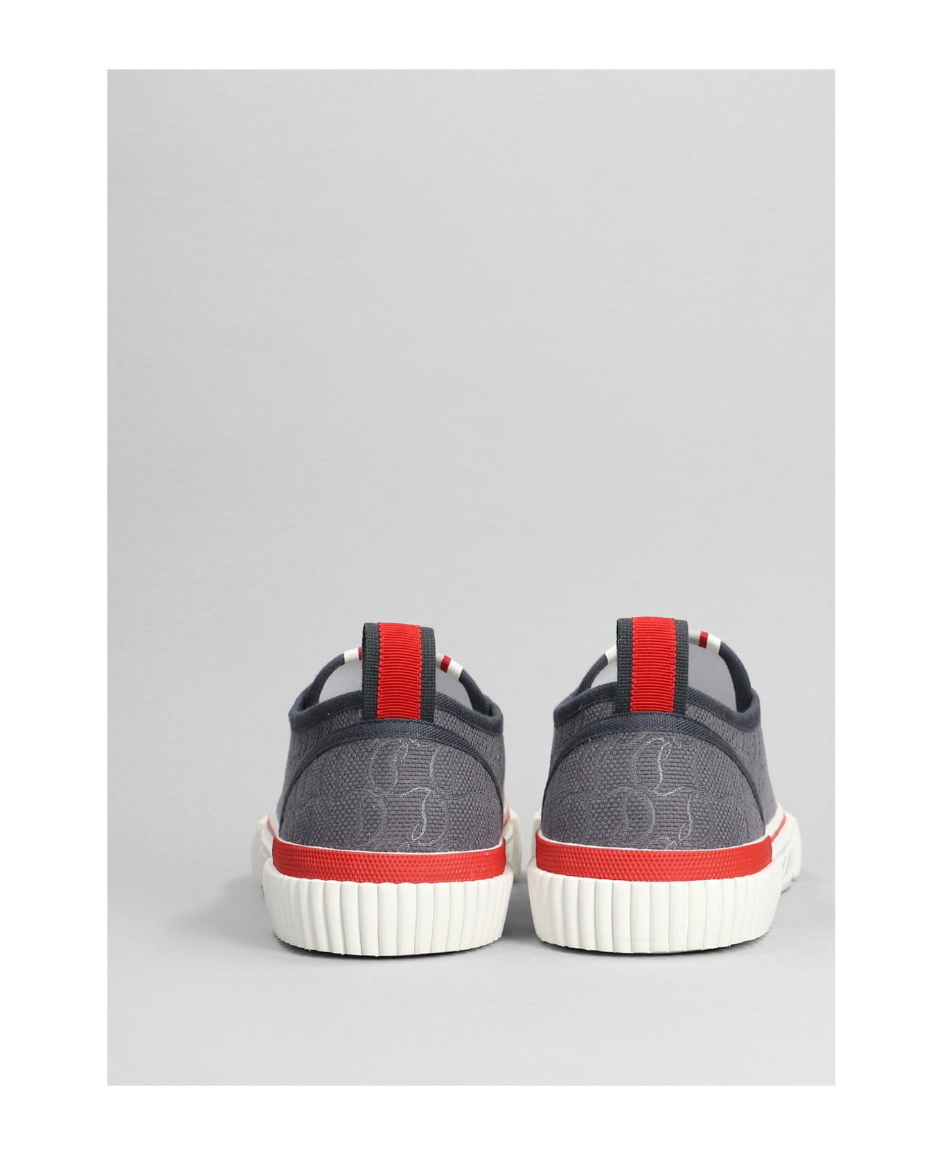 Christian Louboutin Pedro Junior Sneakers In Blue Cotton - blue