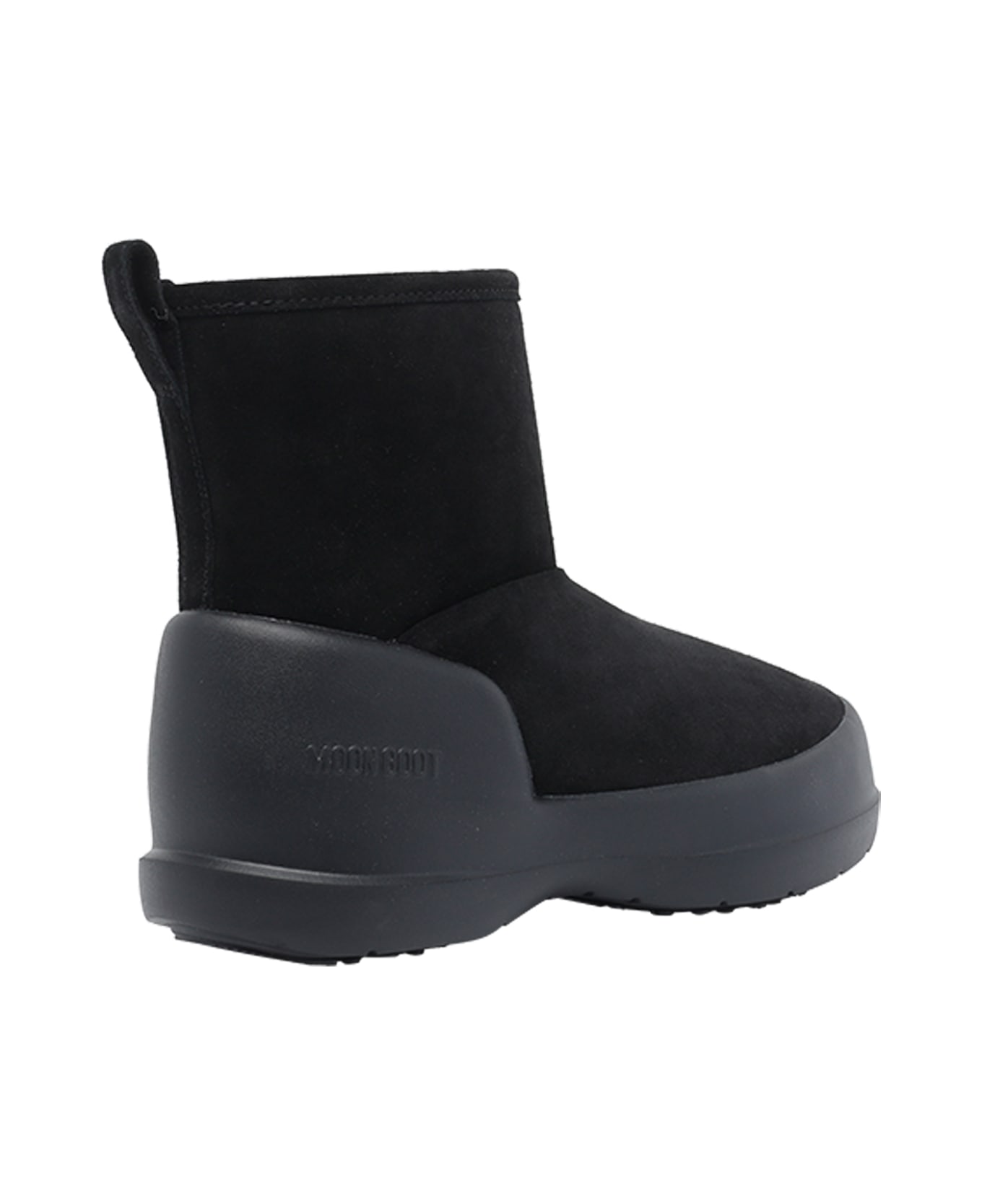 Moon Boot Mezzaluna Mid Suede Boots - Black
