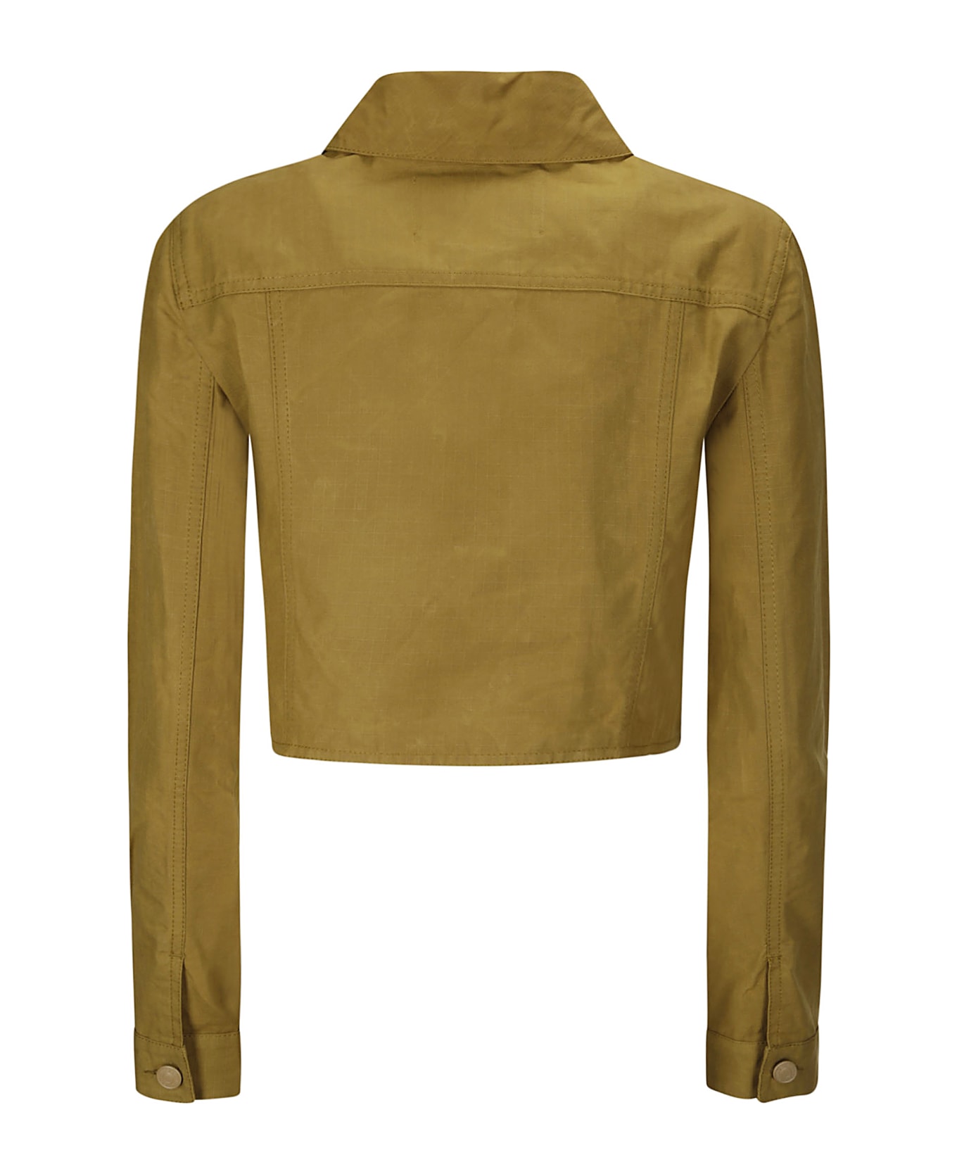 Cecilie Bahnsen Gracie Jacket Ripstop Cotton Ochre - OCHRE