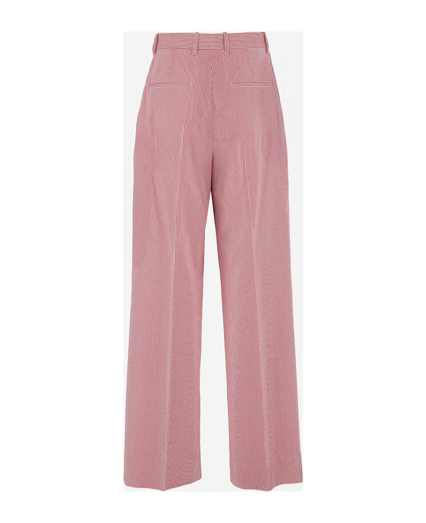 Armarium Juno Cotton Striped Trousers - Red ボトムス