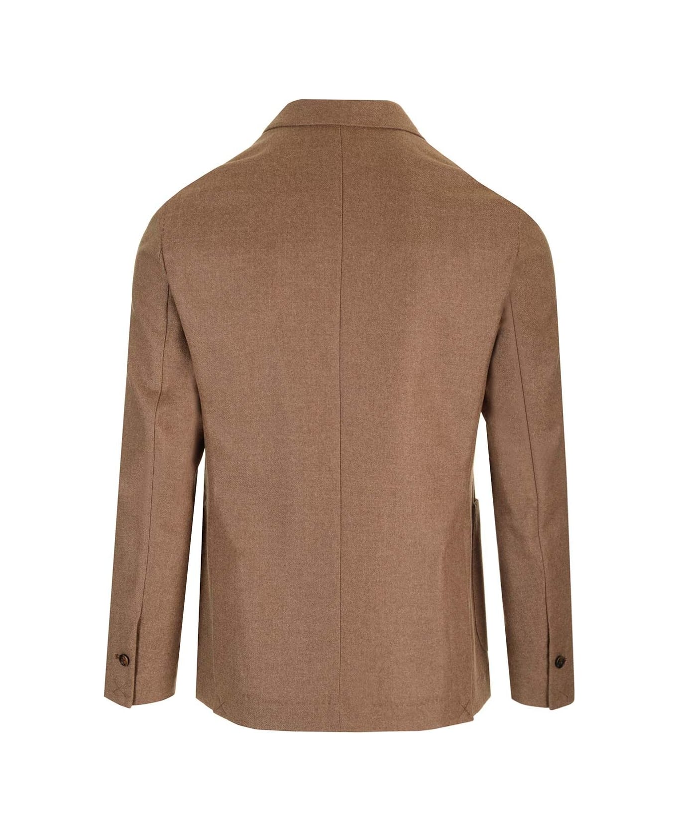 Barba Napoli Easy Double Breasted Jacket - Brown