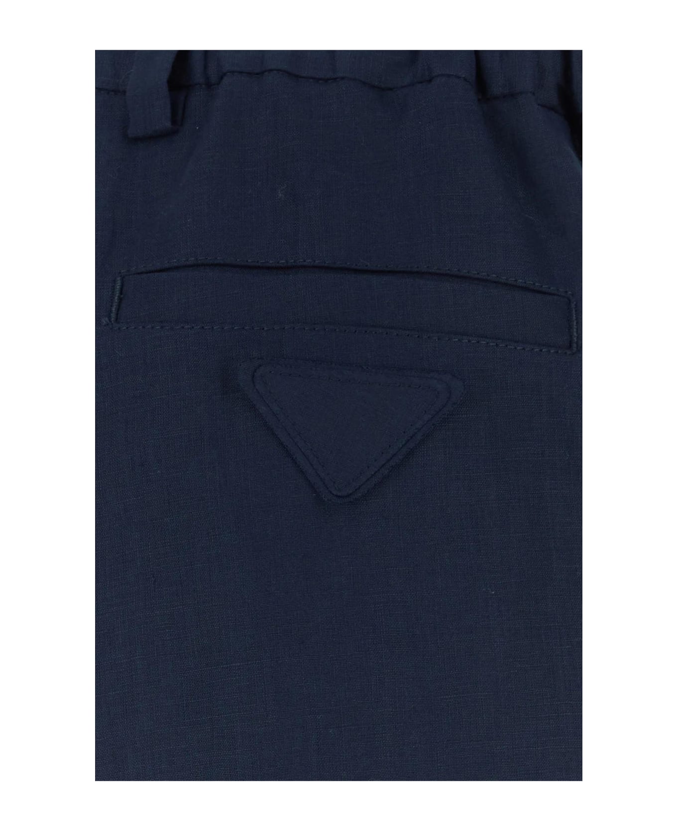 Prada Blue Linen Pant - BLU