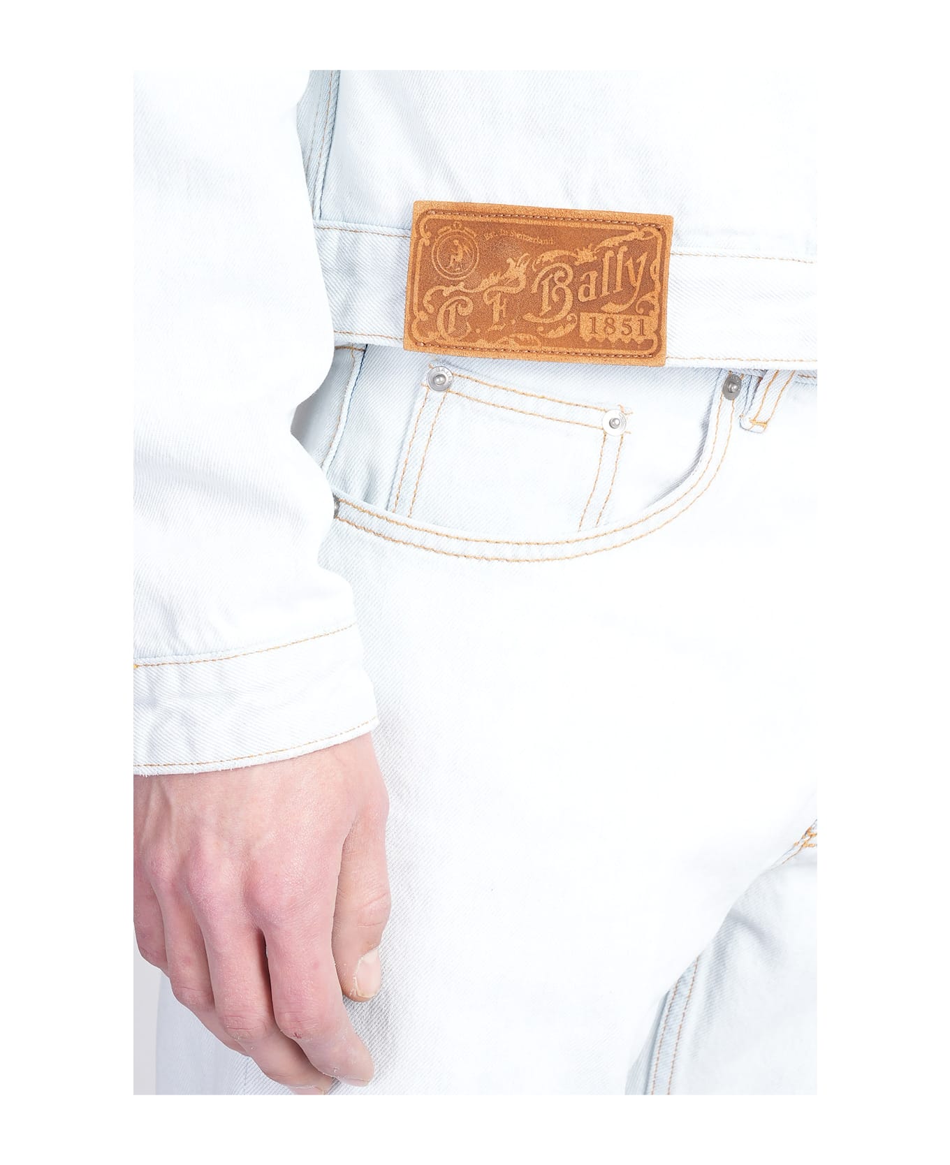 Bally Denim Jackets In Cyan Cotton - cyan