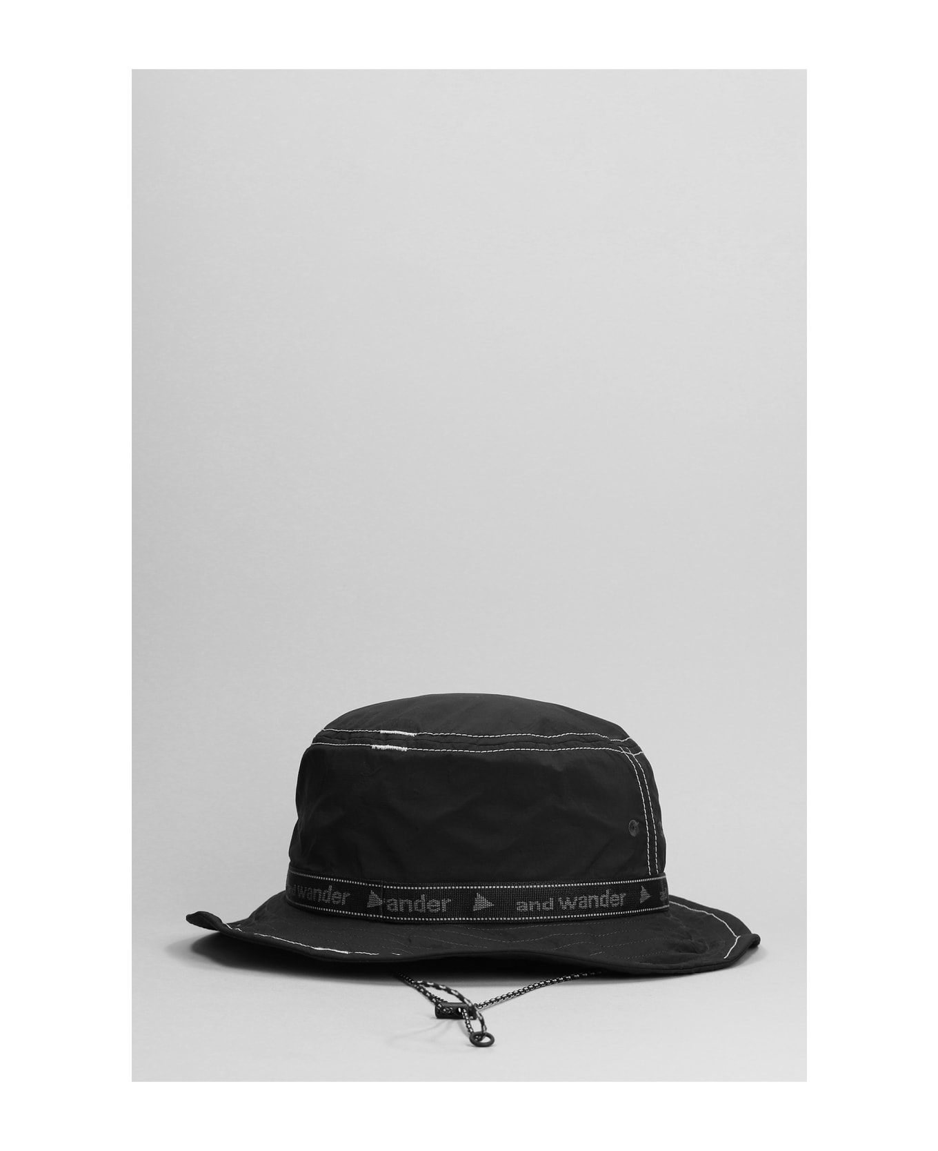 And Wander Hats In Black Nylon - black