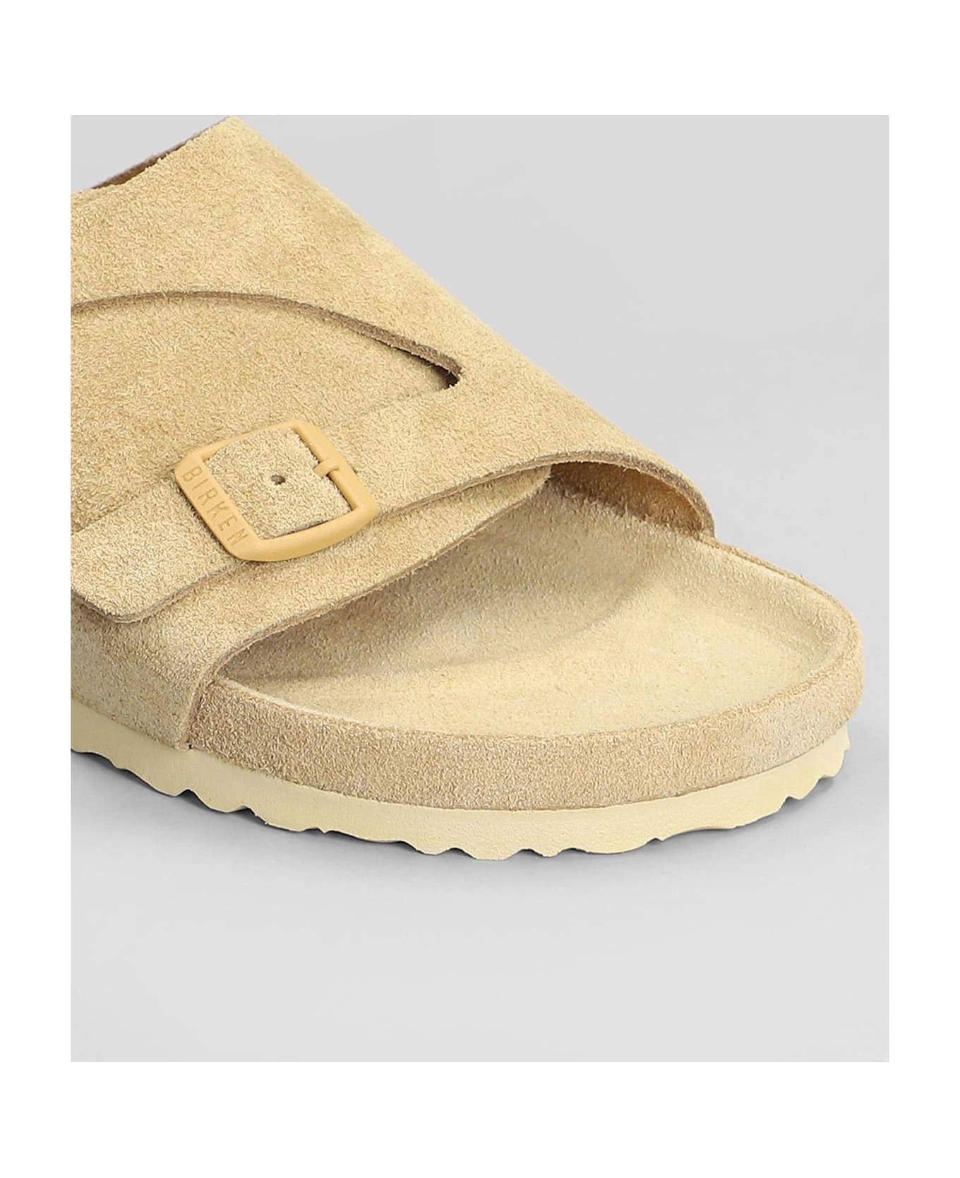 Birkenstock Zurich Exquisite Flats In Beige Suede - beige