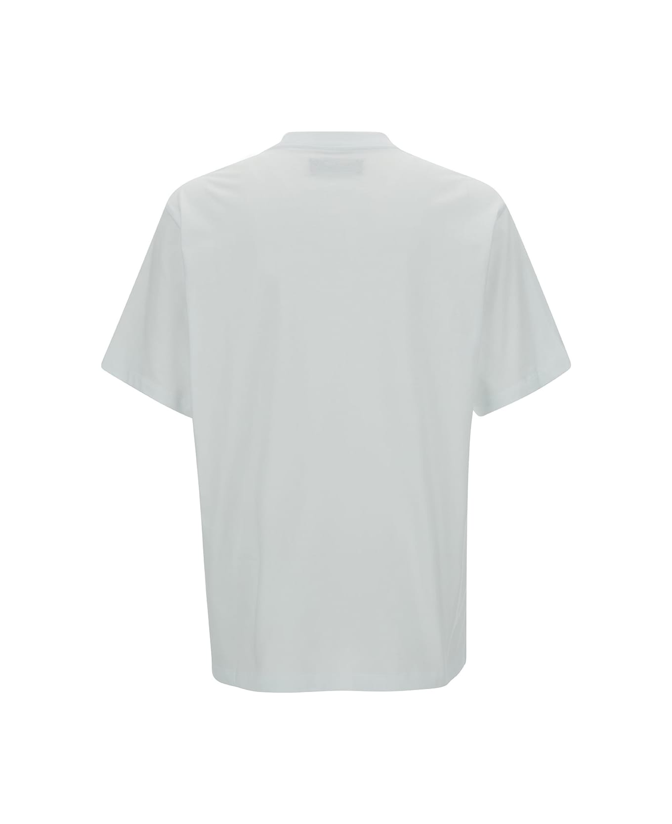 AMIRI White T-shirt With Contrasting Logo Print In Cotton Man - White シャツ