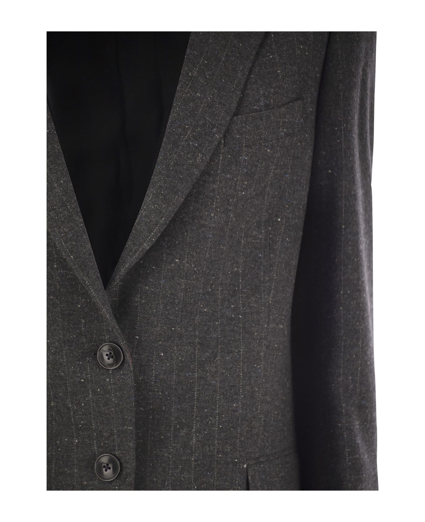 Saulina Milano Antonia - Single-breasted Jacket In Wool Blend - Grey