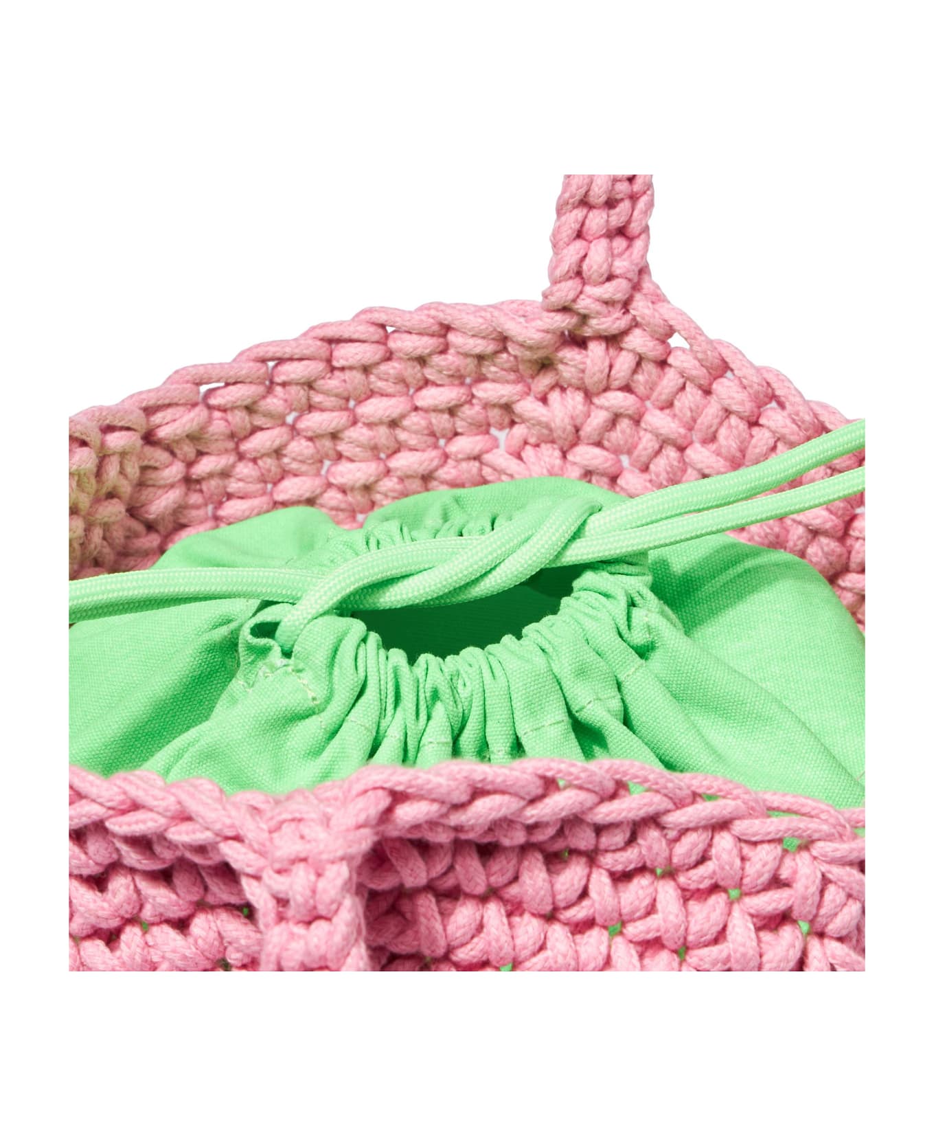 MC2 Saint Barth Rope Pink Crochet Shoulder Bag - PINK トートバッグ