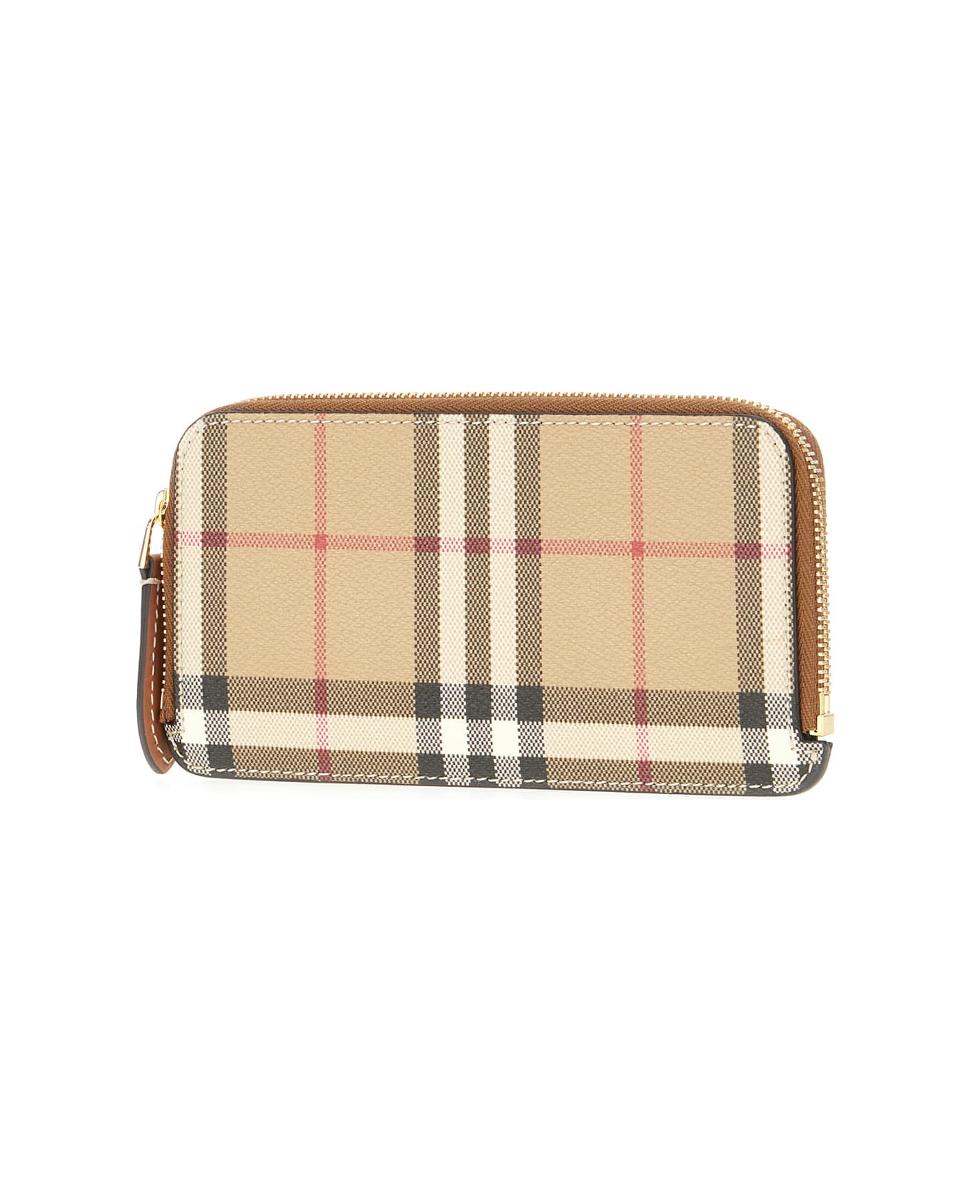Burberry Printed Leather Wallet - ARCHIVE BEIGE
