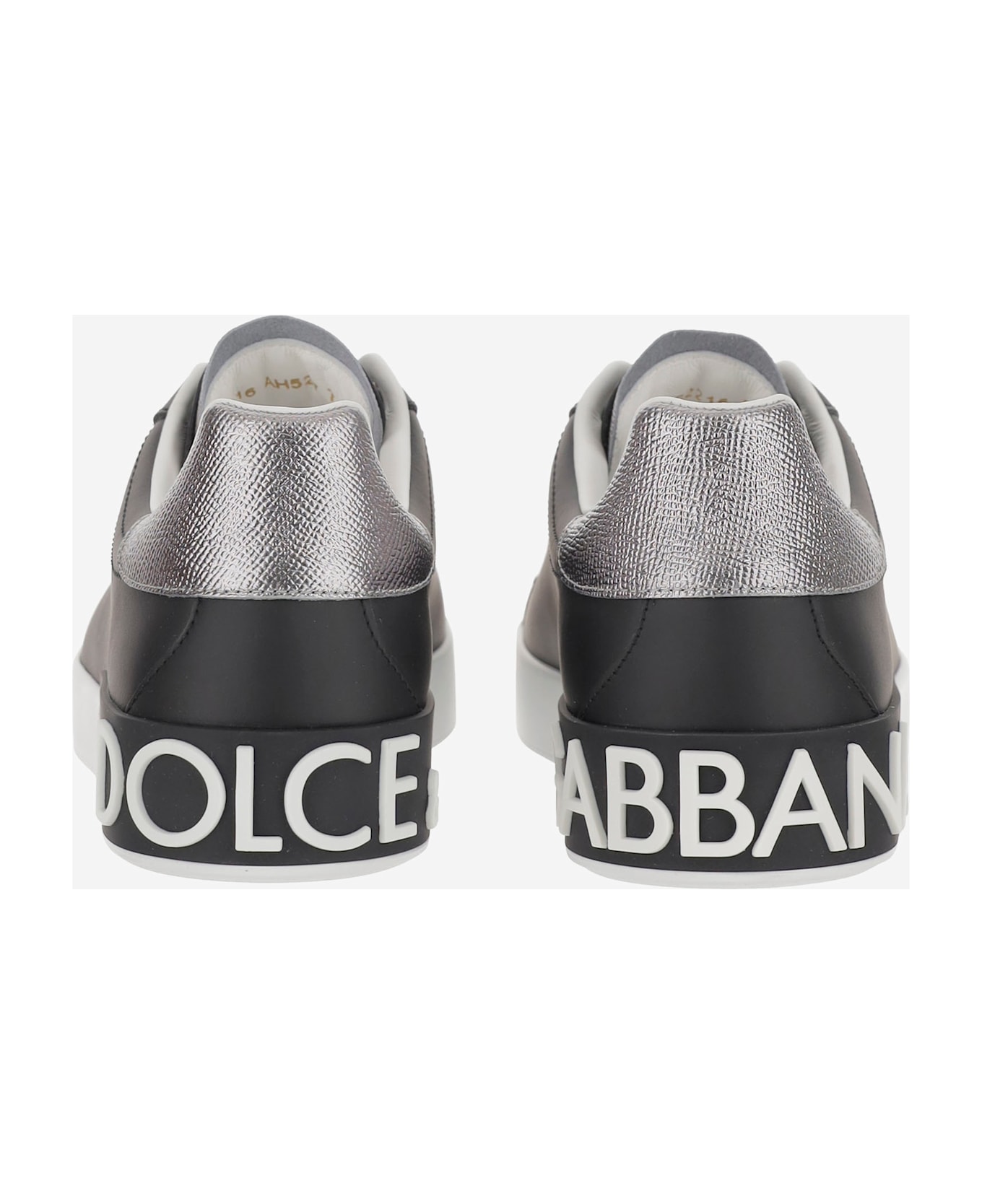 Dolce & Gabbana Portofino Calfskin Sneakers - Black