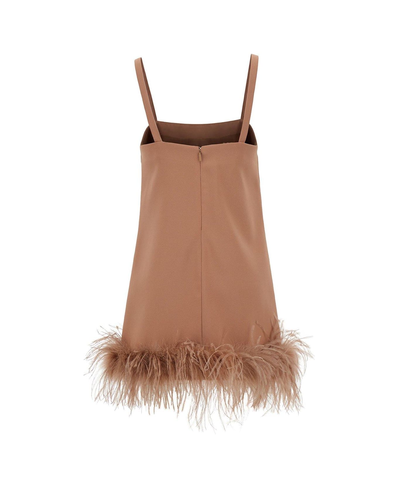 Pinko Sleeveless Zipped Dress - Brown