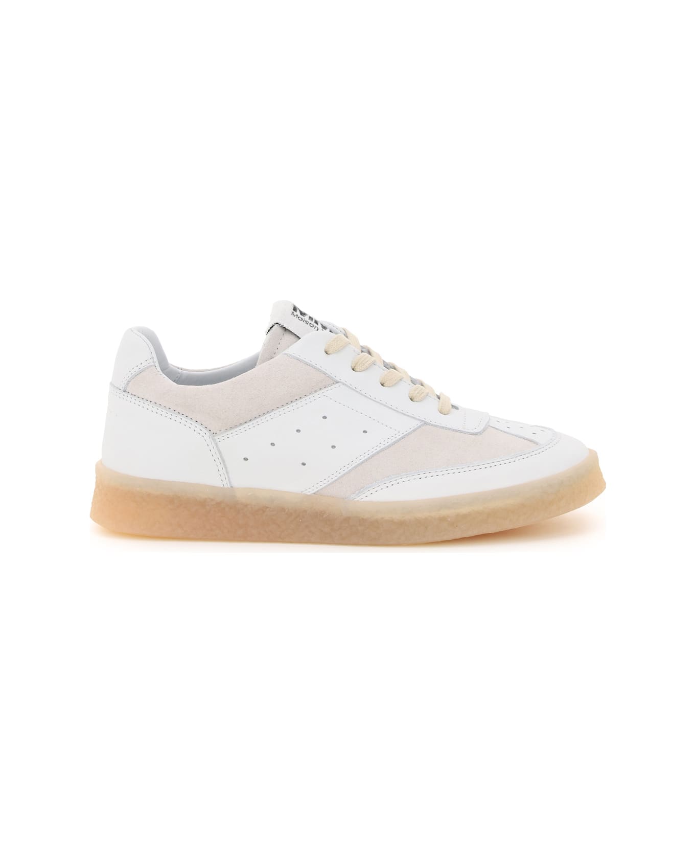 MM6 Maison Margiela Leather Sneakers - Bianco