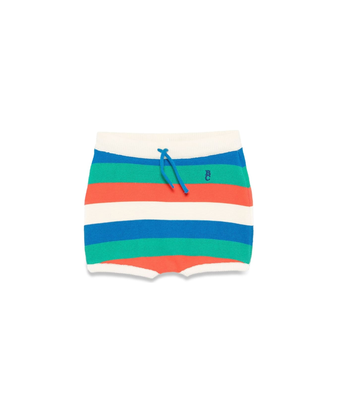 Bobo Choses Striped Knitted Shorts - WHITE ボトムス