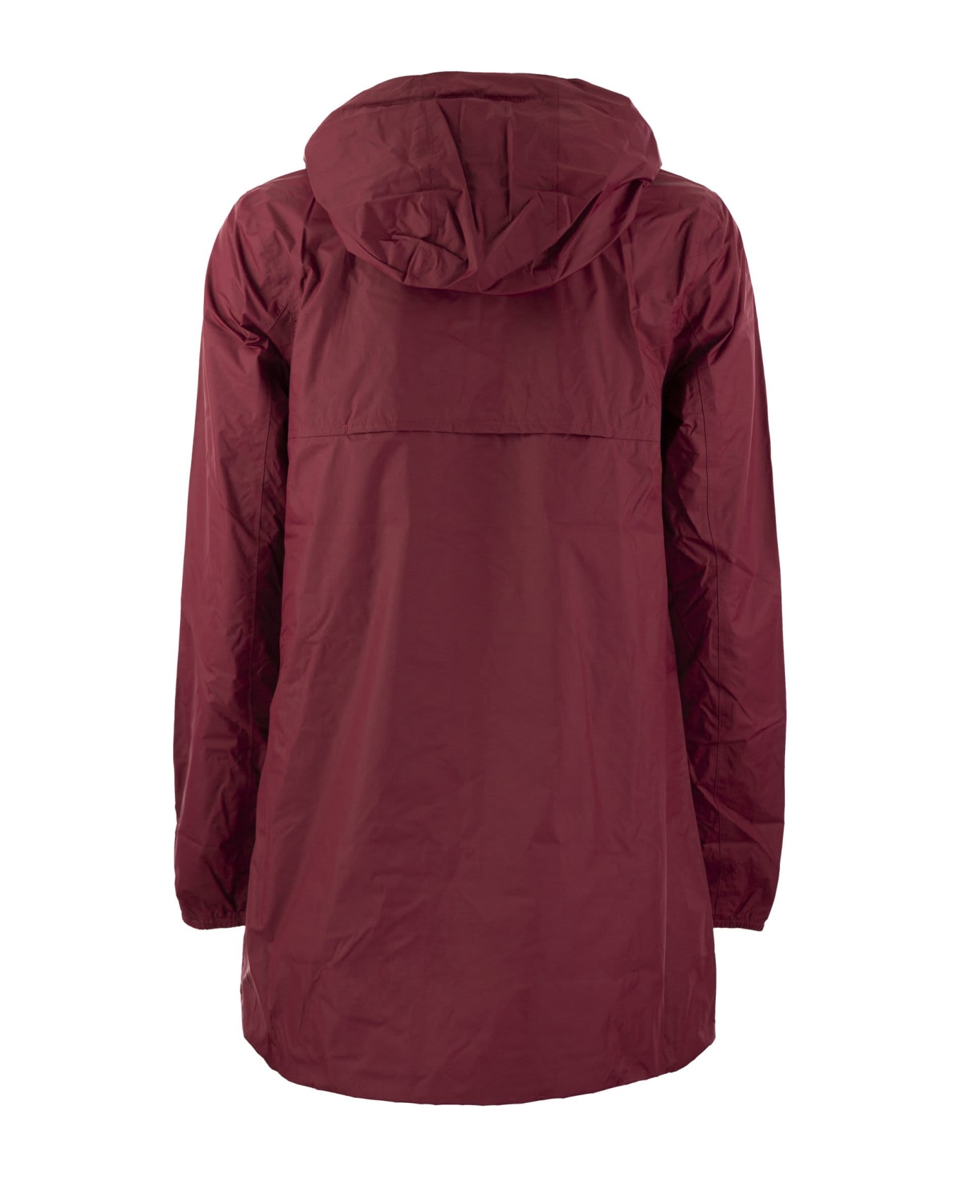 K-Way Sophie Plus - Reversible Hooded Jacket - Bordeaux/ice
