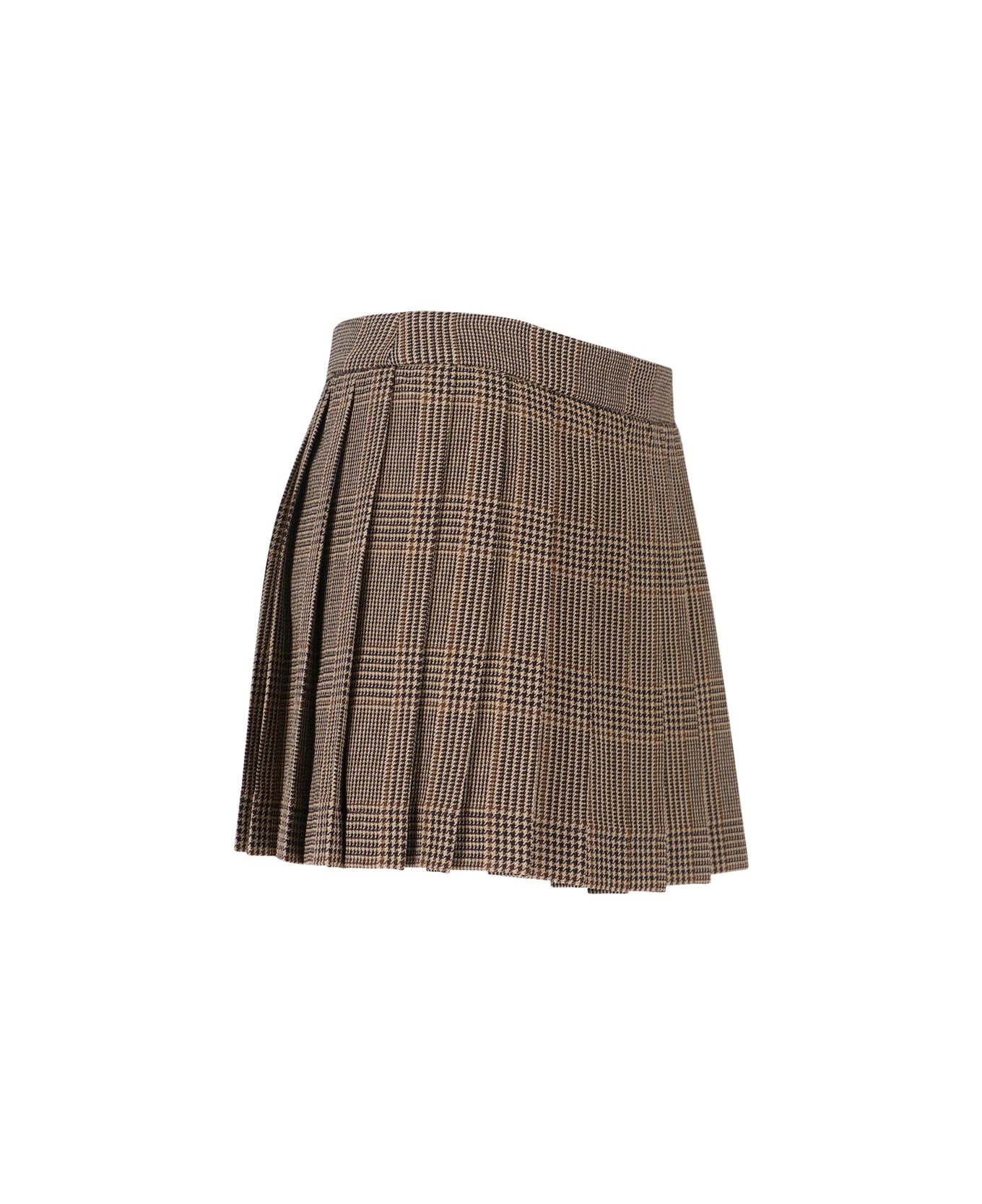 Golden Goose Virgin Wool Mini Skirt - Brown