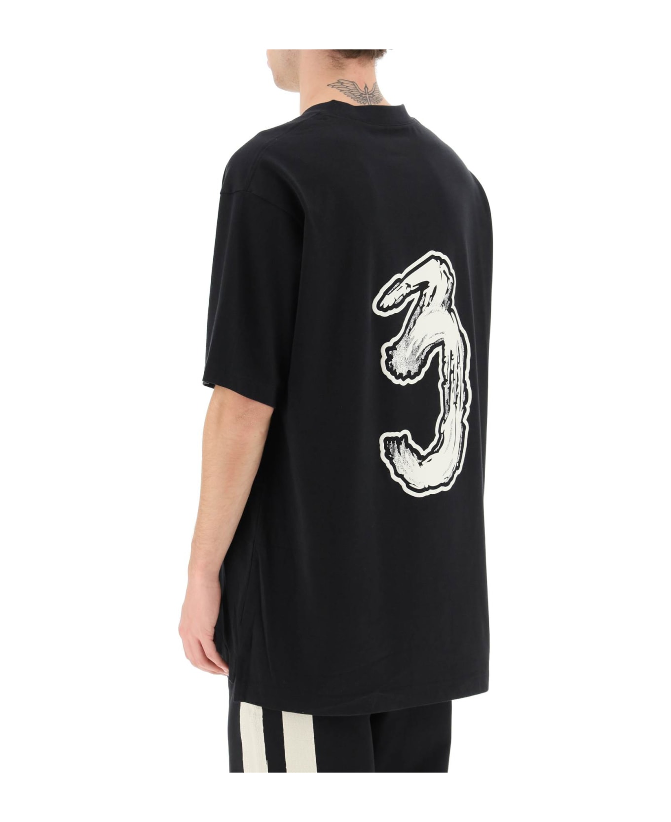 Y-3 Oversized T-shirt Featuring Maxi Logo At Front And Back | italist ...
