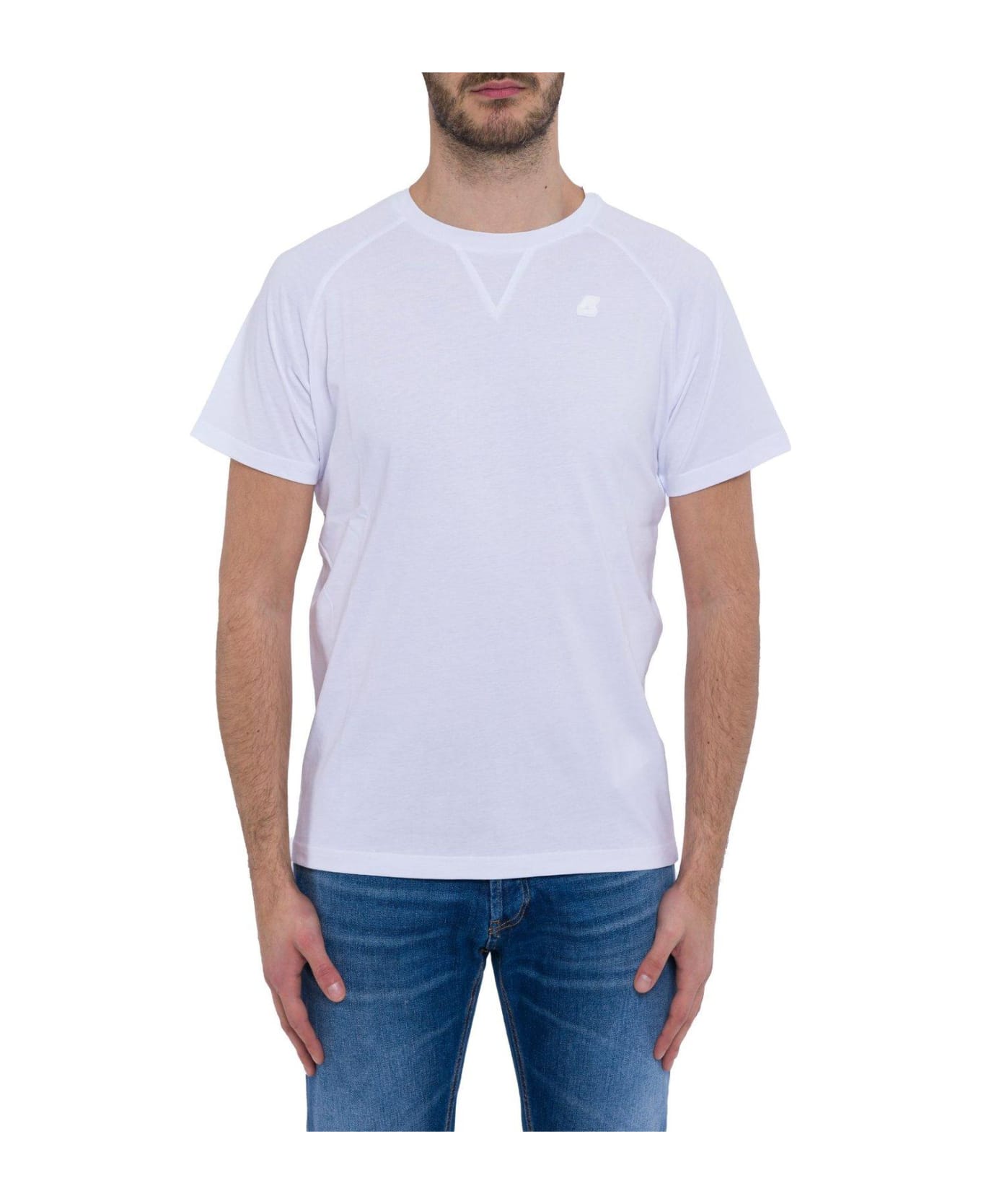 K-Way Short-sleeved Crewneck T-shirt T-Shirt - WHITE