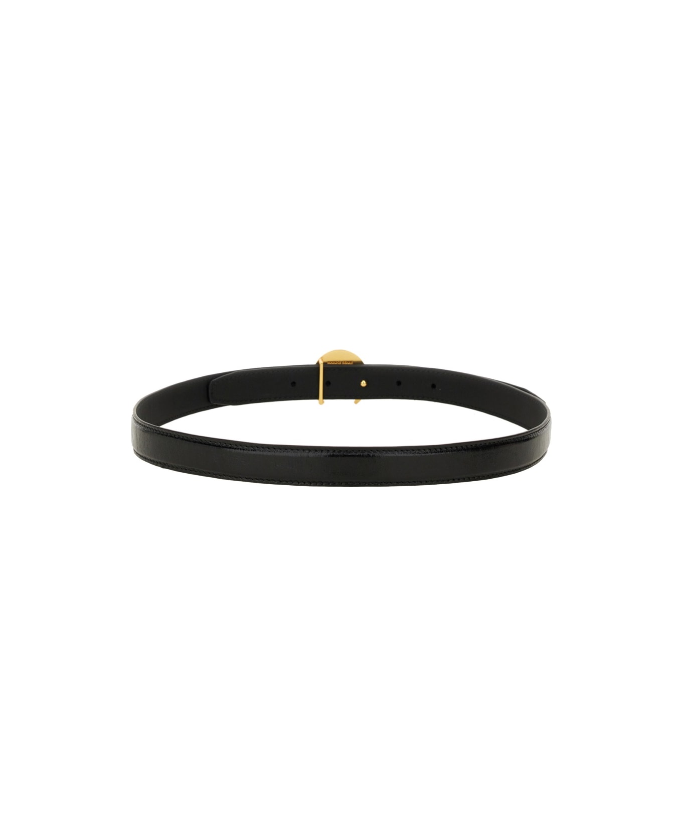 Marine Serre Belt With Buckle - BLACK